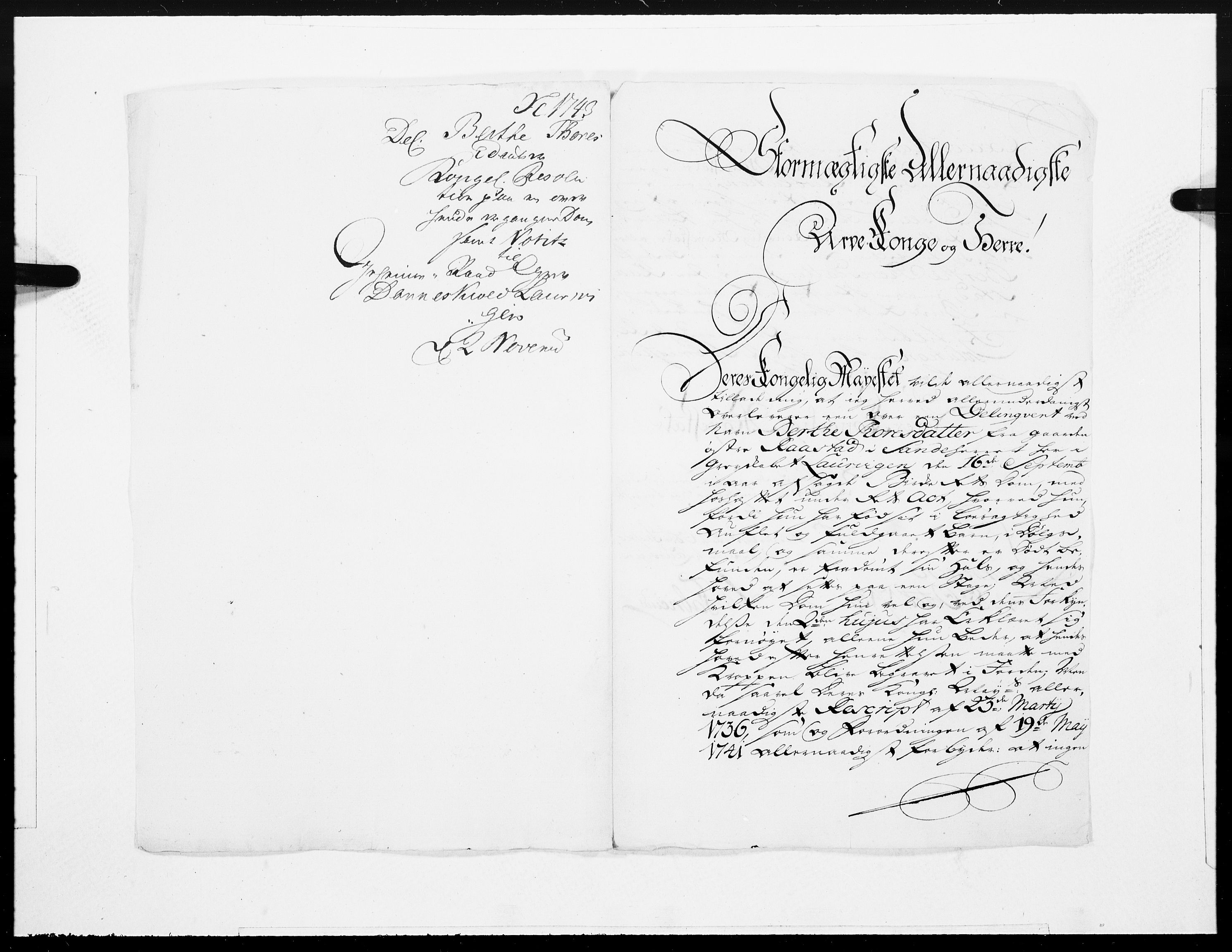 Danske Kanselli 1572-1799, AV/RA-EA-3023/F/Fc/Fcc/Fcca/L0138: Norske innlegg 1572-1799, 1743, p. 200