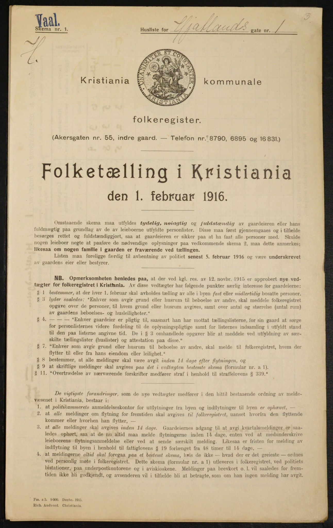 OBA, Municipal Census 1916 for Kristiania, 1916, p. 40774