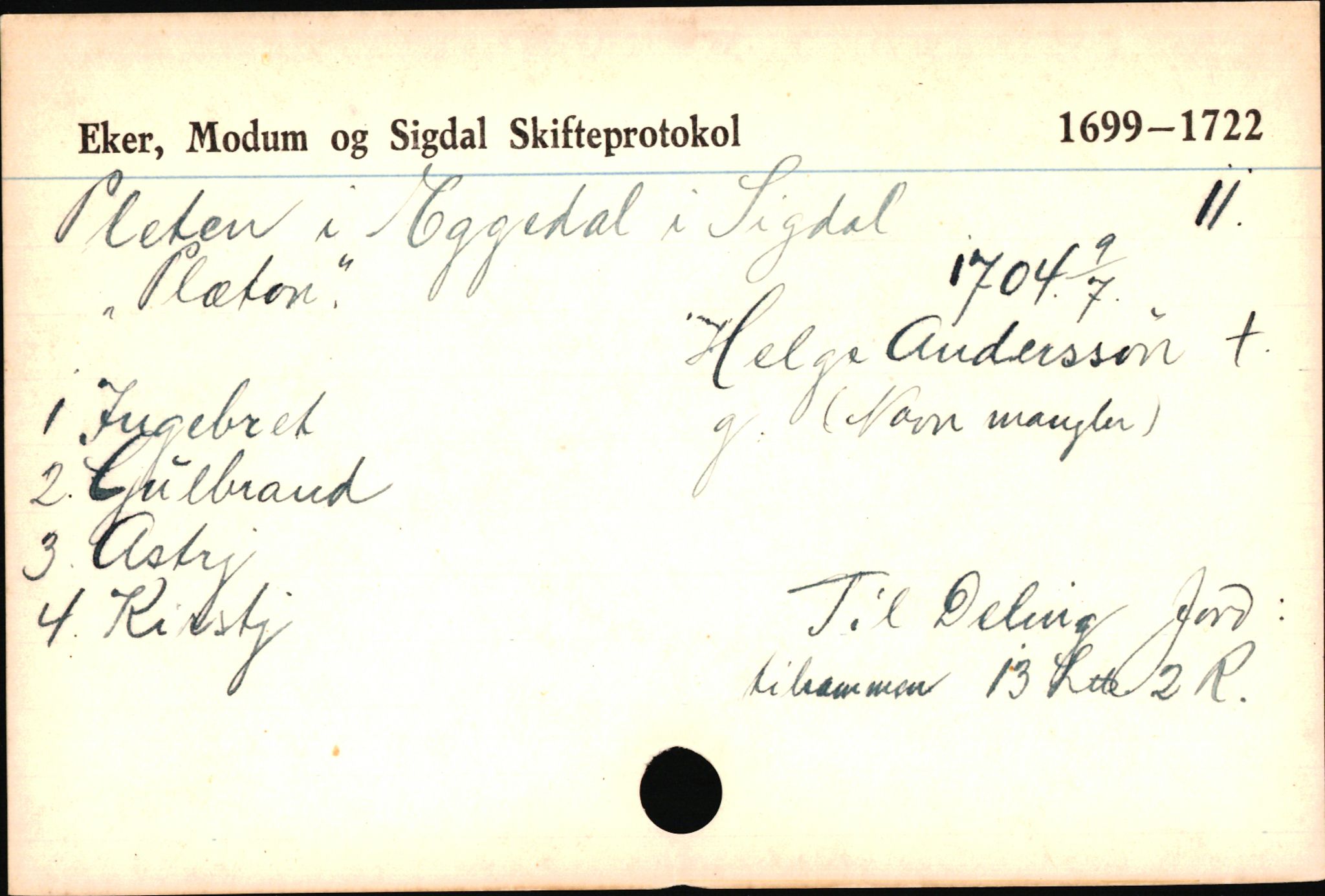 Eiker, Modum og Sigdal sorenskriveri, AV/SAKO-A-123/H, 1676-1828, p. 3978