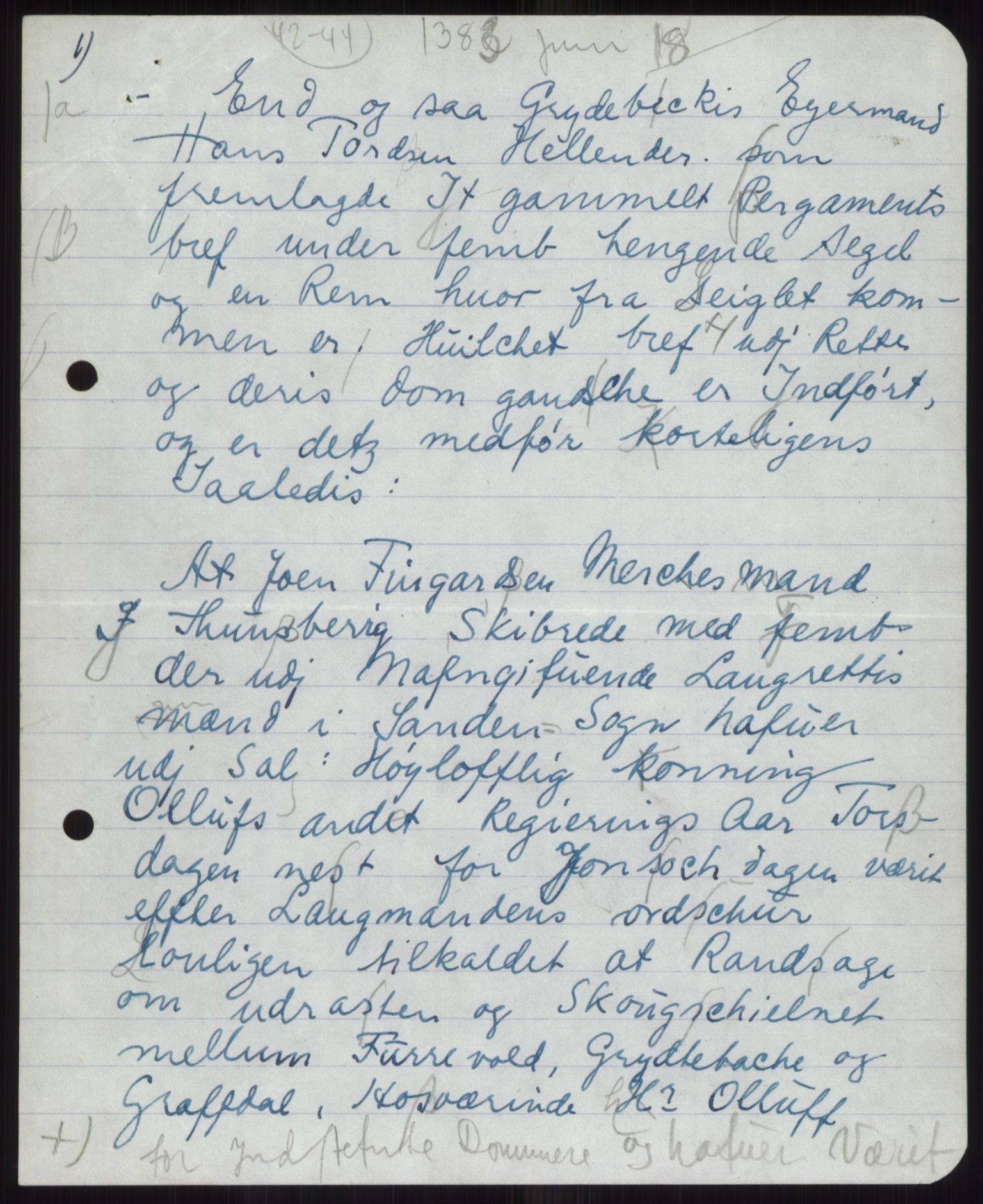 Samlinger til kildeutgivelse, Diplomavskriftsamlingen, AV/RA-EA-4053/H/Ha, p. 589