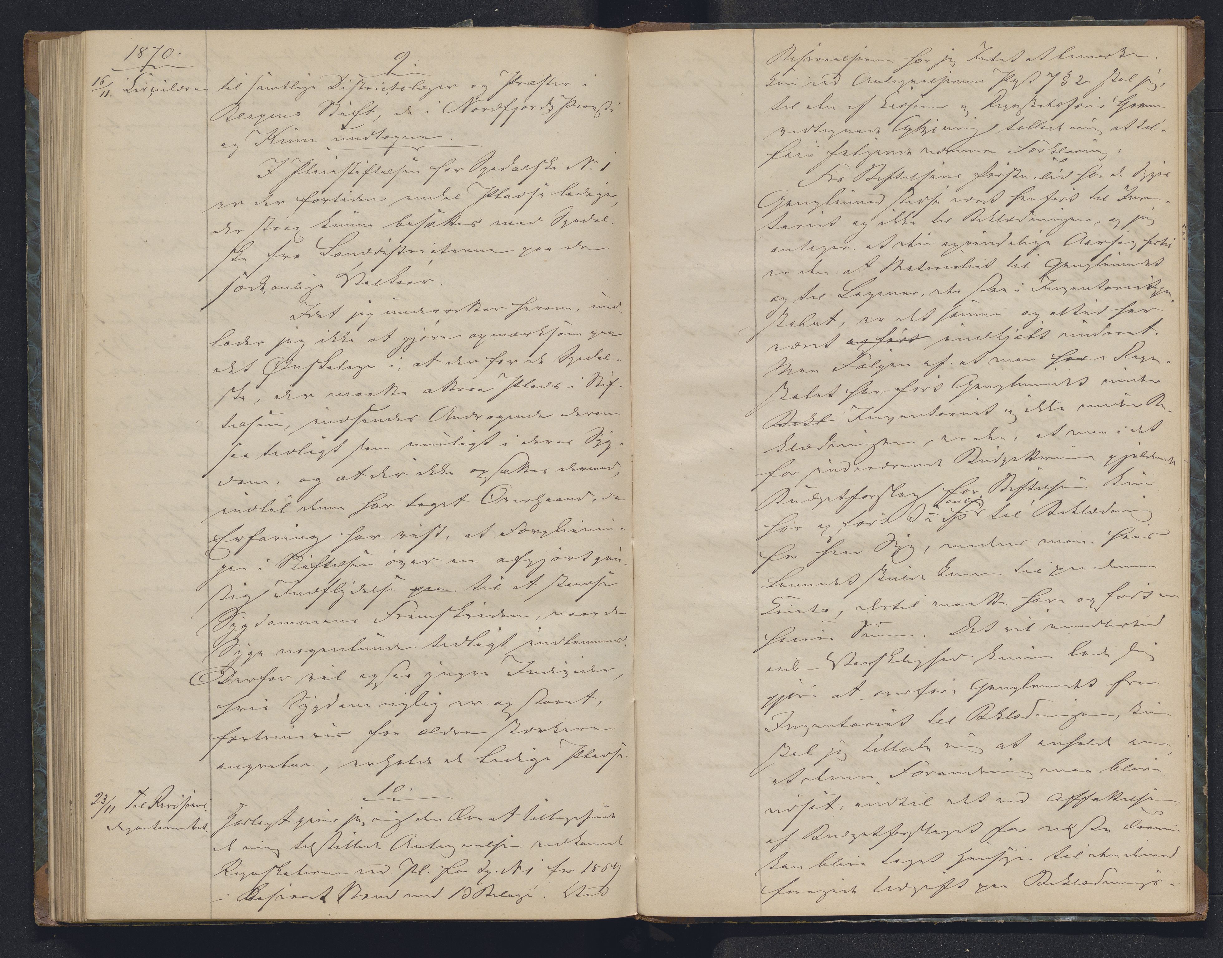 Lepraarkiver - Overlegen for den spedalske sykdom, AV/SAB-A-61001/B.b/L0006: Kopibok, 1860-1874