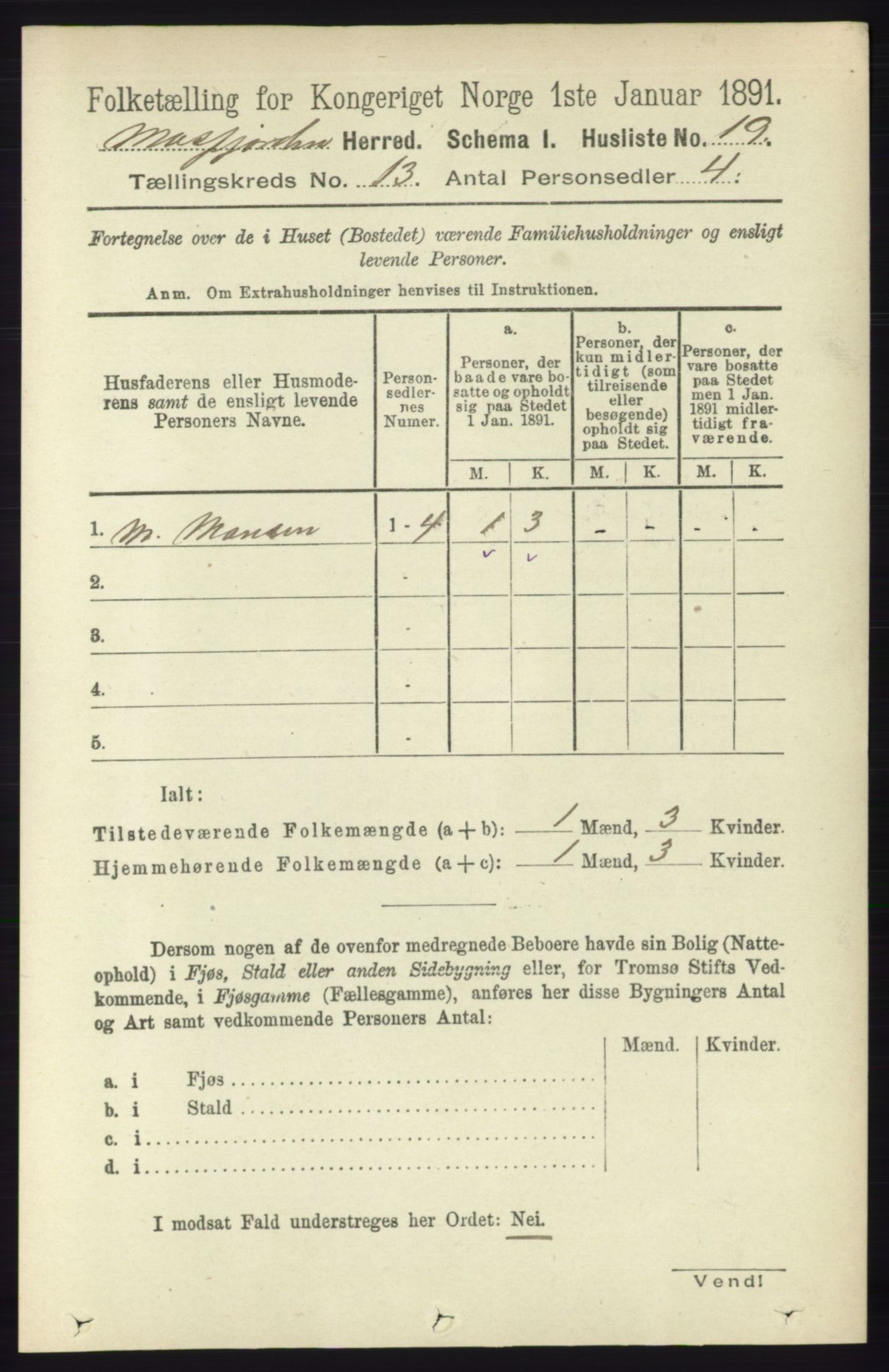 RA, 1891 census for 1266 Masfjorden, 1891, p. 2621