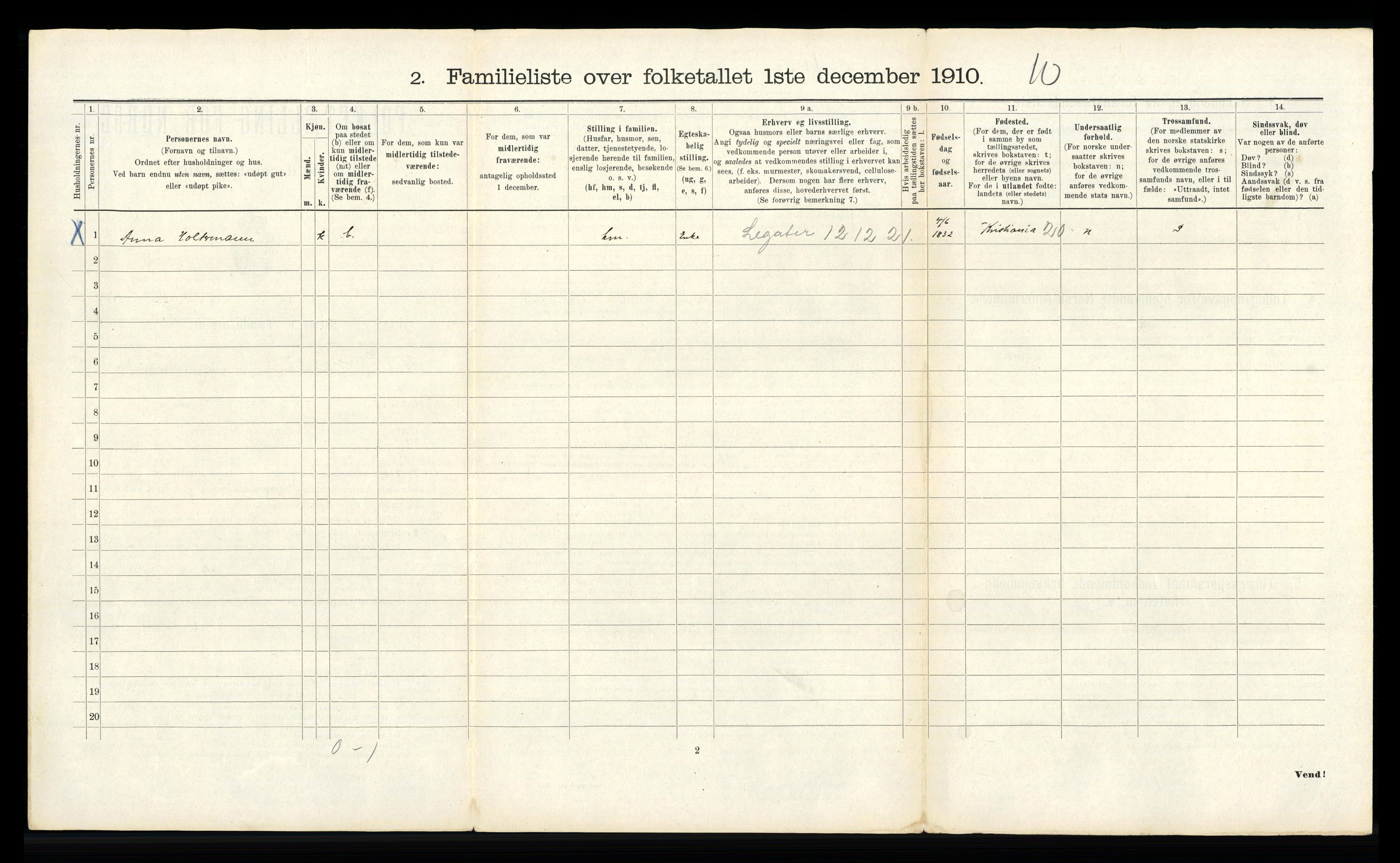 RA, 1910 census for Bergen, 1910, p. 29124