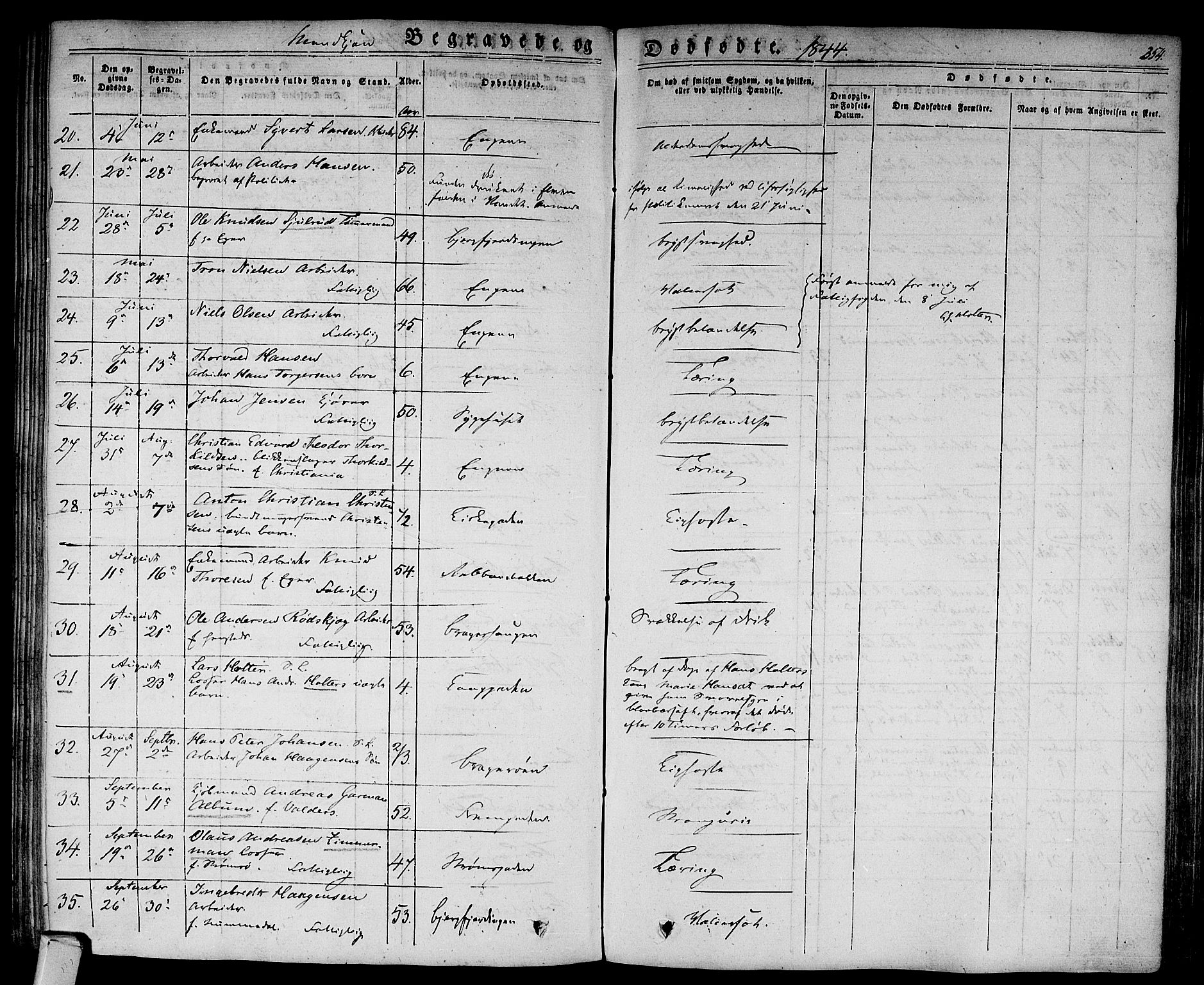 Bragernes kirkebøker, AV/SAKO-A-6/F/Fb/L0001: Parish register (official) no. II 1, 1830-1847, p. 354