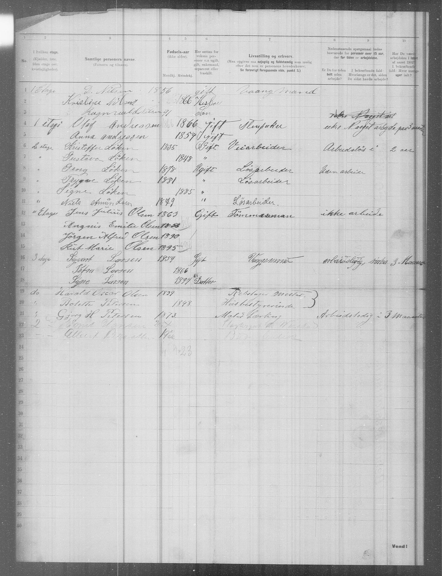 OBA, Municipal Census 1902 for Kristiania, 1902, p. 8318