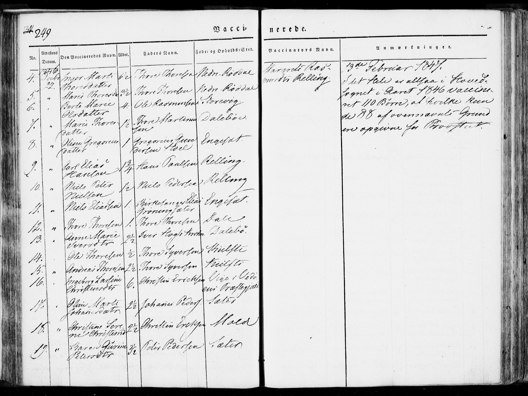 Ministerialprotokoller, klokkerbøker og fødselsregistre - Møre og Romsdal, AV/SAT-A-1454/519/L0248: Parish register (official) no. 519A07, 1829-1860, p. 249