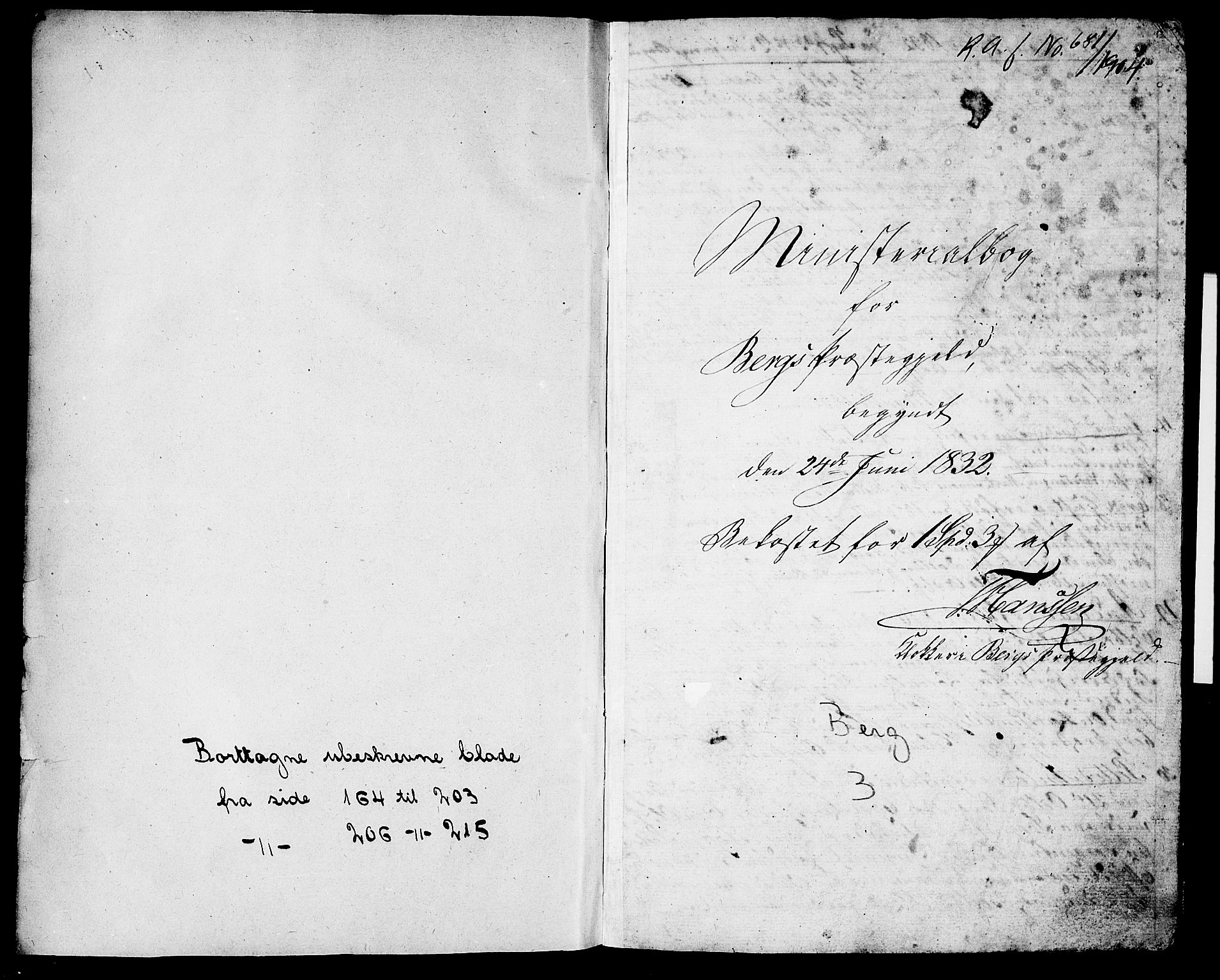 Berg prestekontor Kirkebøker, AV/SAO-A-10902/G/Ga/L0002: Parish register (copy) no. I 2, 1832-1844, p. 4-5