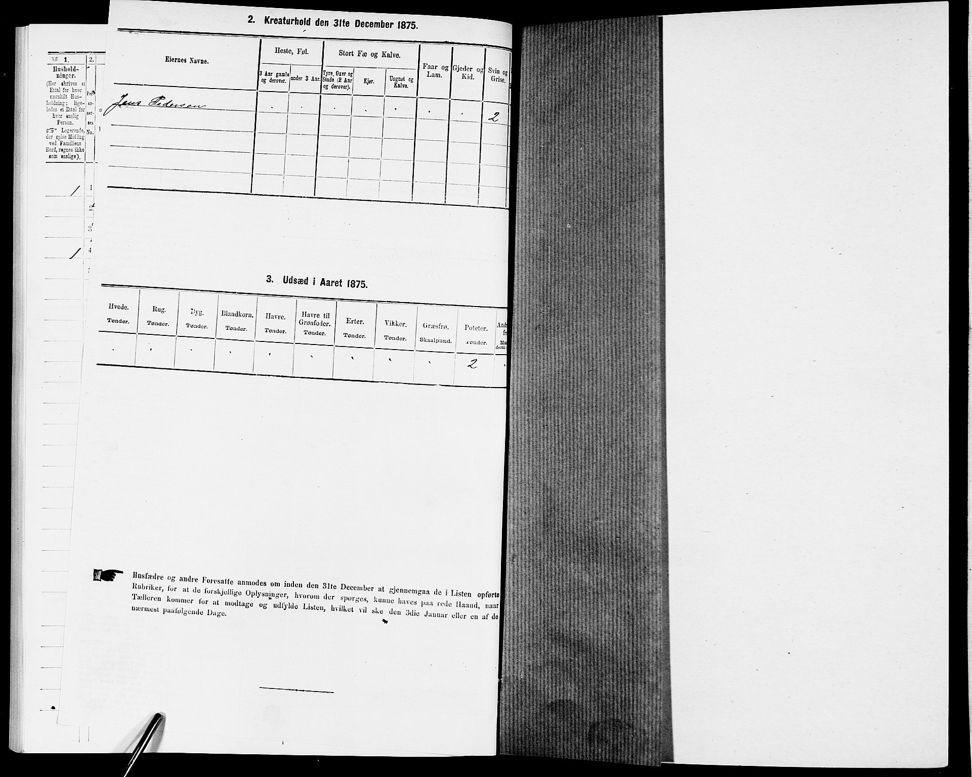 SAK, 1875 census for 0923L Fjære/Fjære, 1875, p. 167