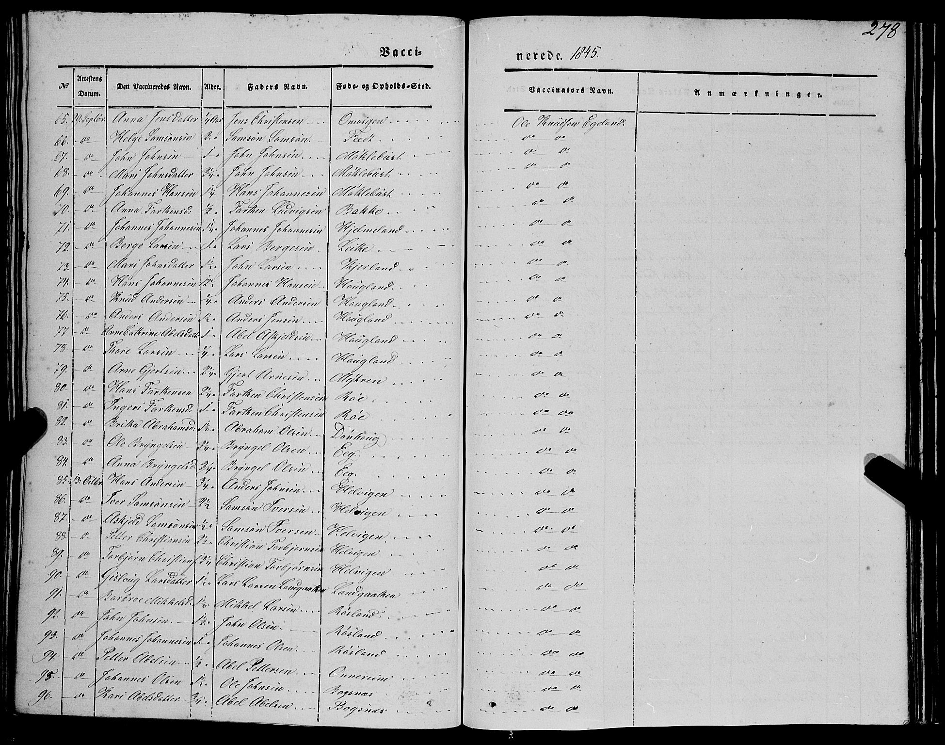 Kvinnherad sokneprestembete, SAB/A-76401/H/Haa: Parish register (official) no. A 7, 1843-1853, p. 278