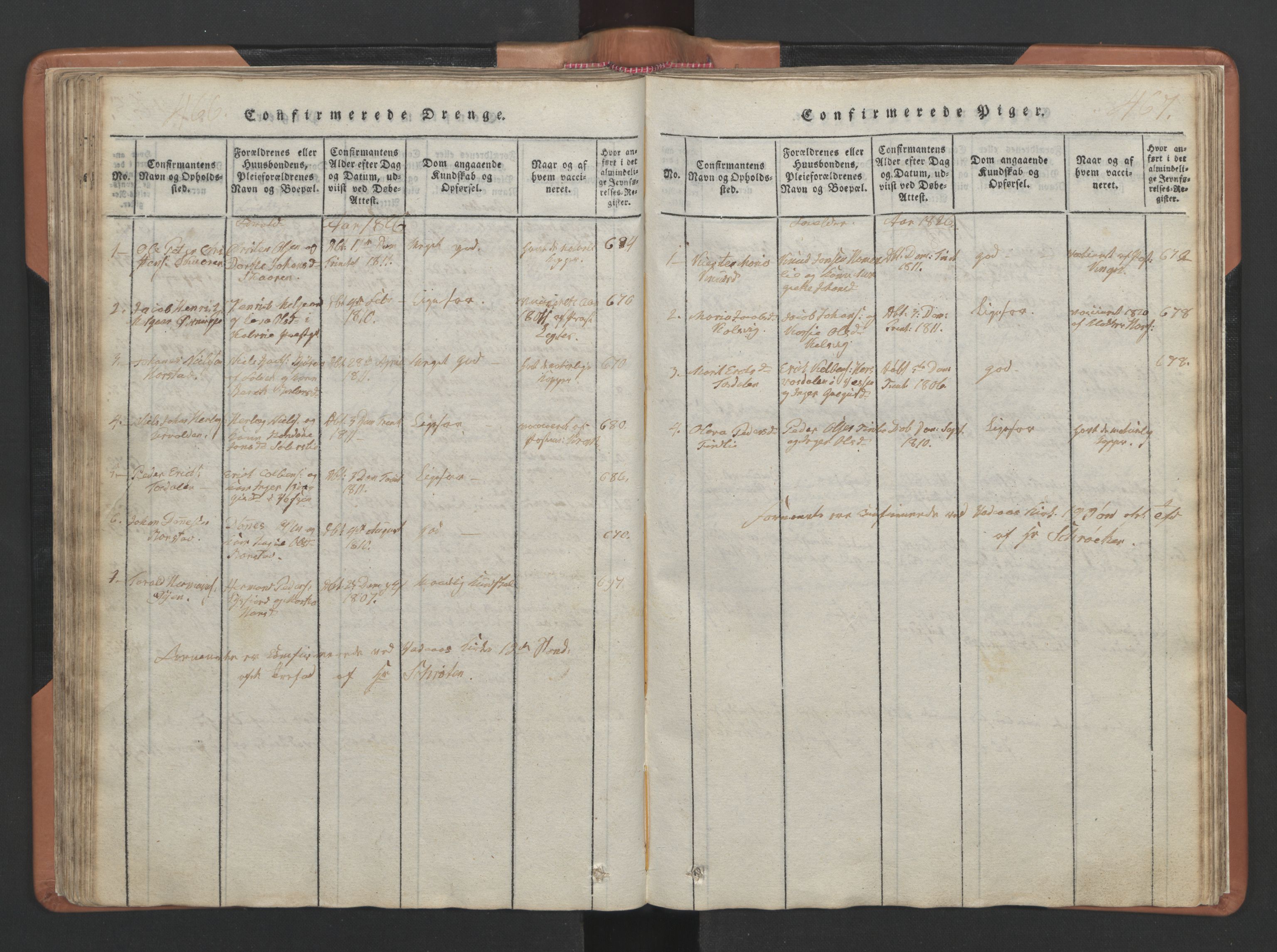 Ministerialprotokoller, klokkerbøker og fødselsregistre - Nordland, AV/SAT-A-1459/810/L0157: Parish register (copy) no. 810C01, 1819-1842, p. 466-467