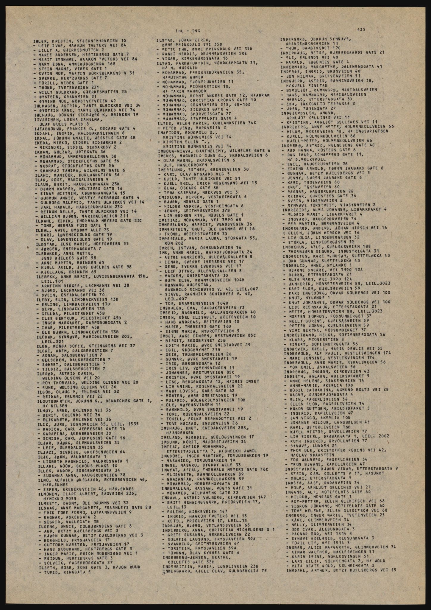 Kristiania/Oslo adressebok, PUBL/-, 1982-1983, p. 435