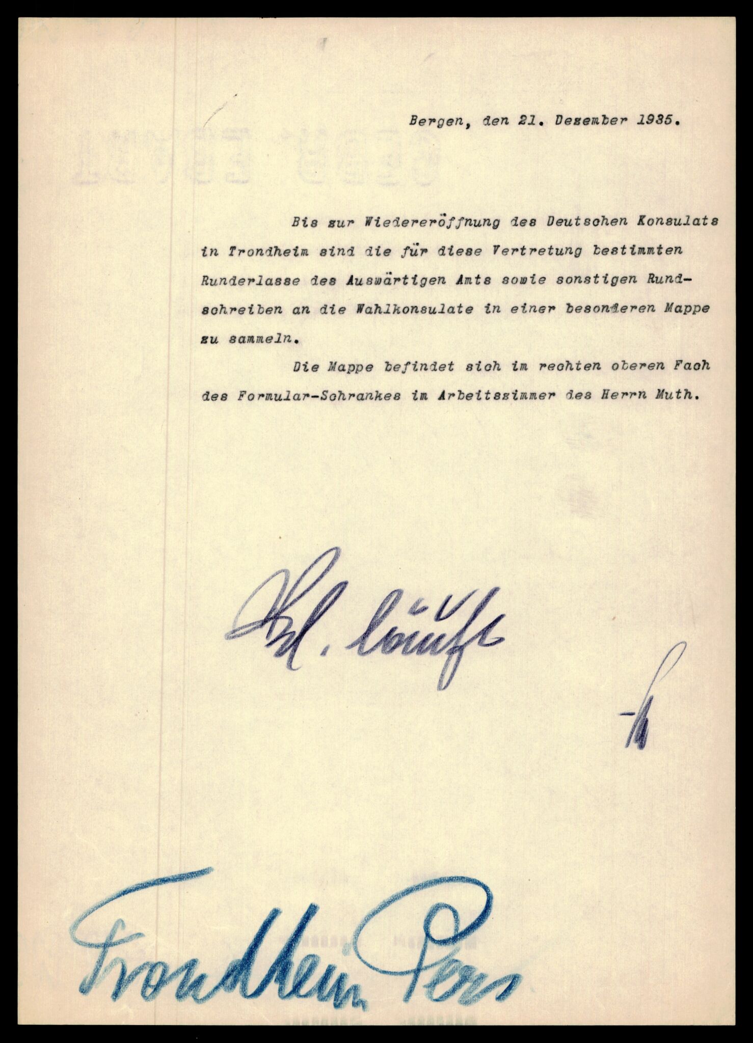 Forsvarets Overkommando. 2 kontor. Arkiv 11.4. Spredte tyske arkivsaker, AV/RA-RAFA-7031/D/Dar/Darc/L0021: FO.II. Tyske konsulater, 1929-1940, p. 705