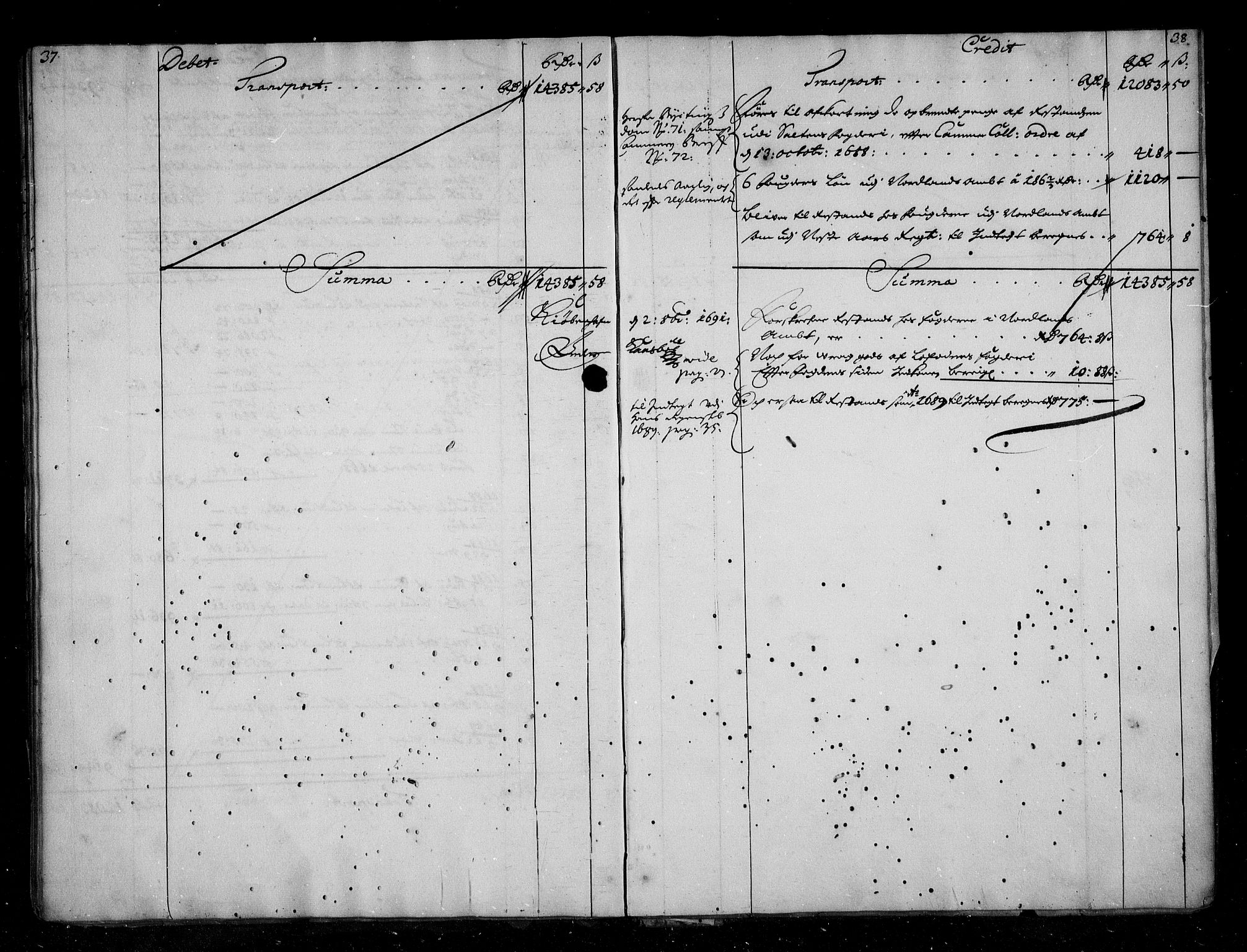 Rentekammeret inntil 1814, Reviderte regnskaper, Stiftamtstueregnskaper, Trondheim stiftamt og Nordland amt, AV/RA-EA-6044/R/Rg/L0088: Trondheim stiftamt og Nordland amt, 1686-1690