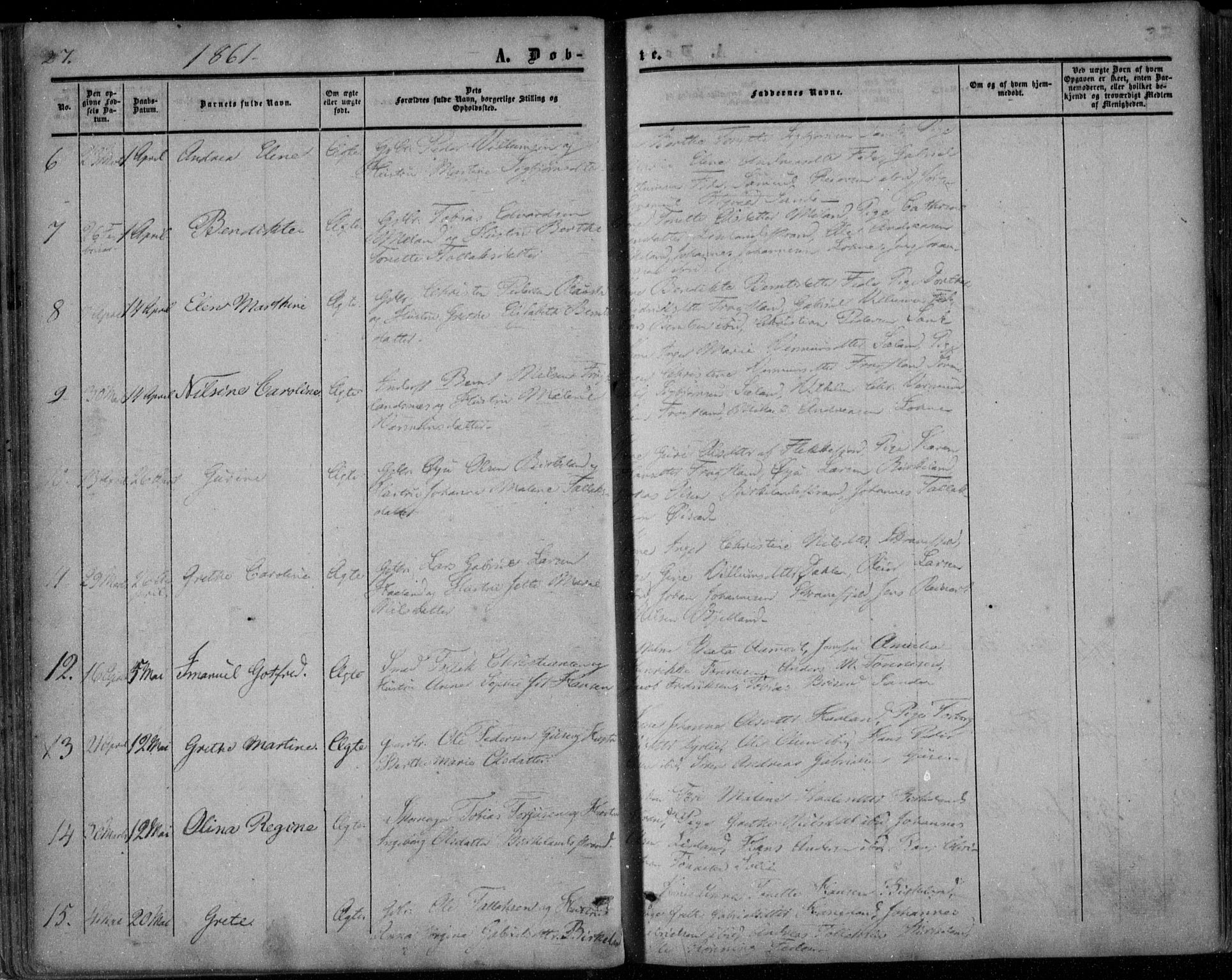 Kvinesdal sokneprestkontor, SAK/1111-0026/F/Fa/Faa/L0002: Parish register (official) no. A 2, 1850-1876, p. 37