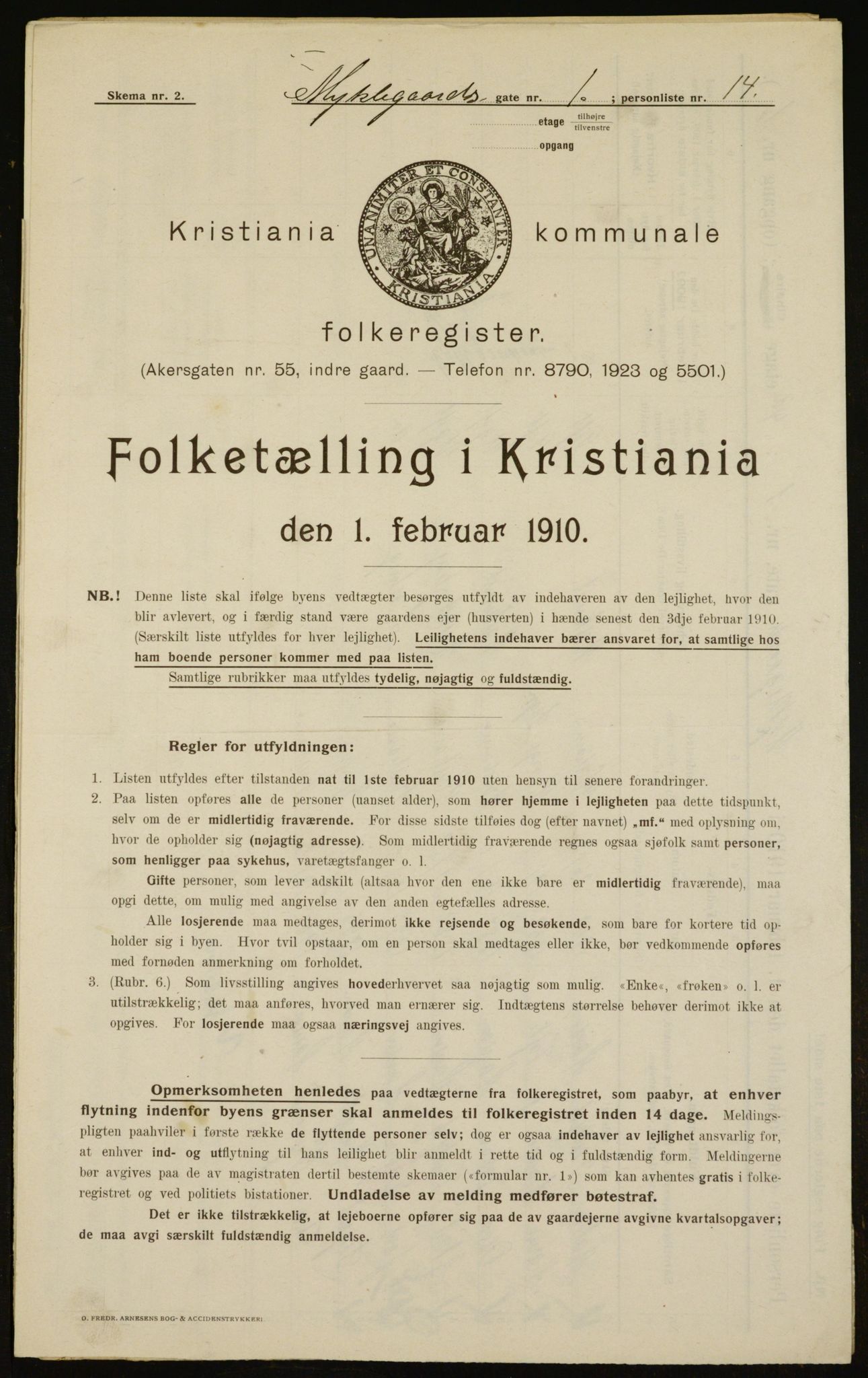 OBA, Municipal Census 1910 for Kristiania, 1910, p. 65847