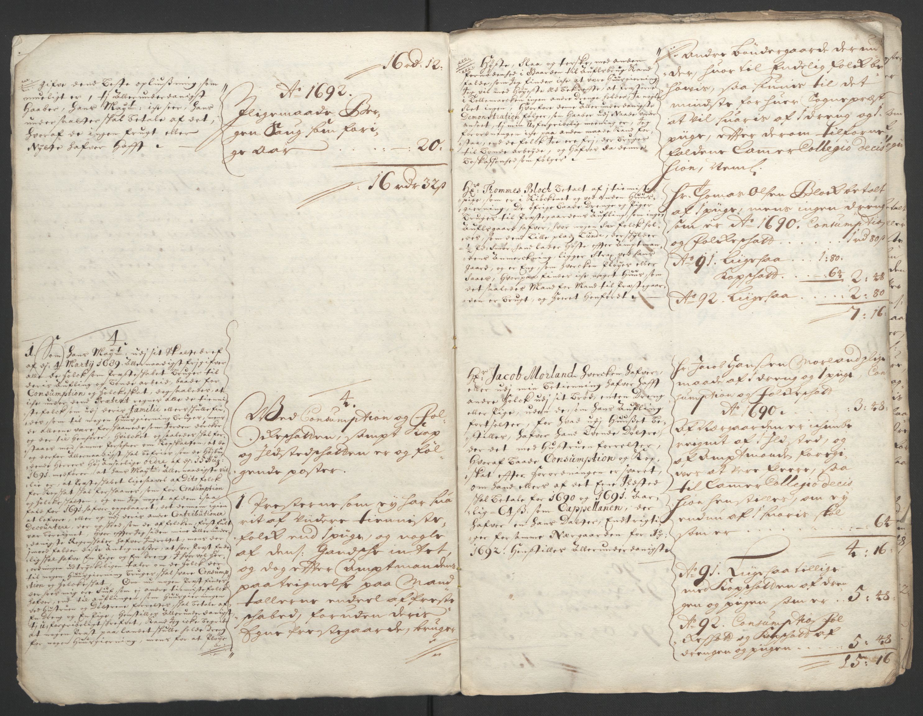 Rentekammeret inntil 1814, Reviderte regnskaper, Fogderegnskap, AV/RA-EA-4092/R35/L2090: Fogderegnskap Øvre og Nedre Telemark, 1692, p. 356