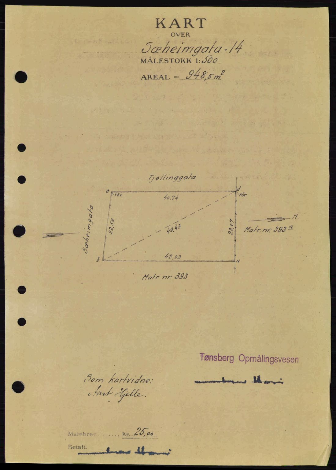 Tønsberg sorenskriveri, AV/SAKO-A-130/G/Ga/Gaa/L0015: Mortgage book no. A15, 1944-1944, Diary no: : 704/1944