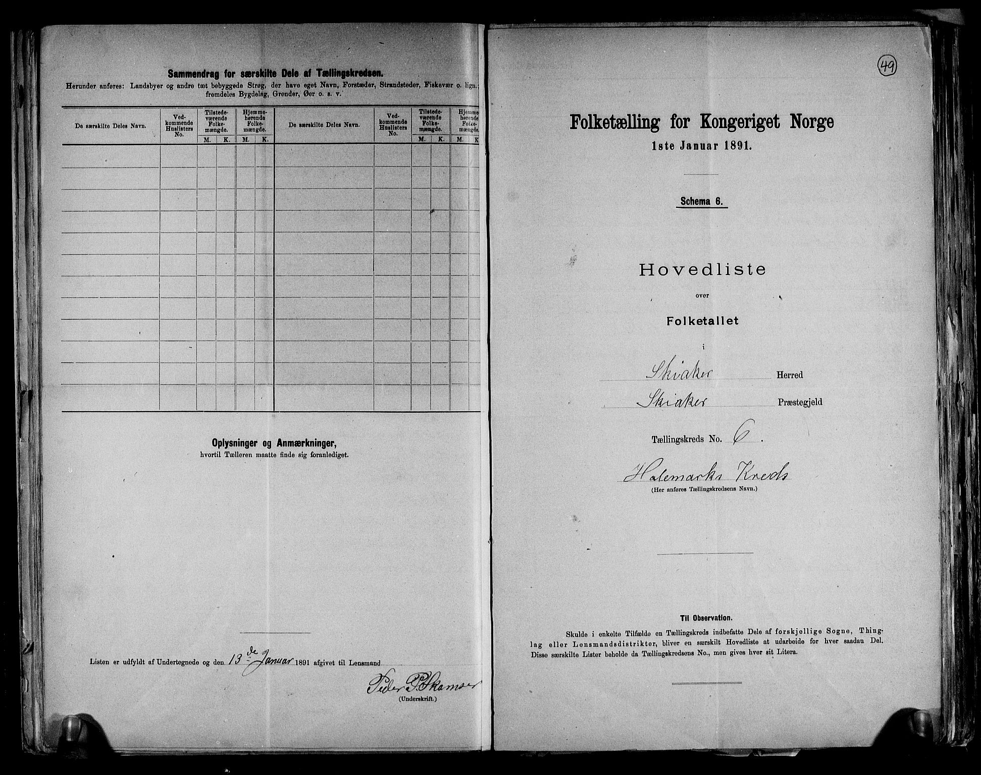 RA, 1891 census for 0513 Skjåk, 1891, p. 14