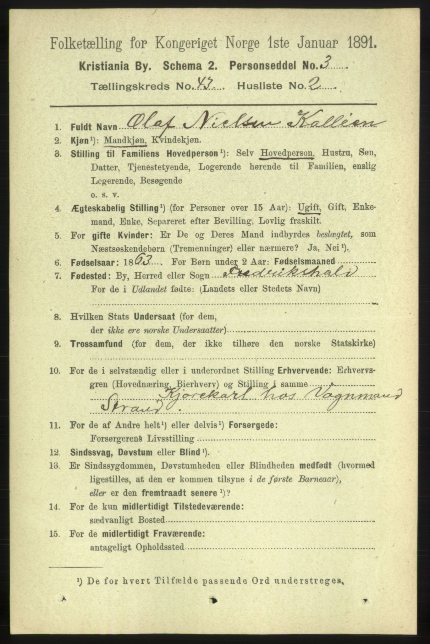 RA, 1891 census for 0301 Kristiania, 1891, p. 25572