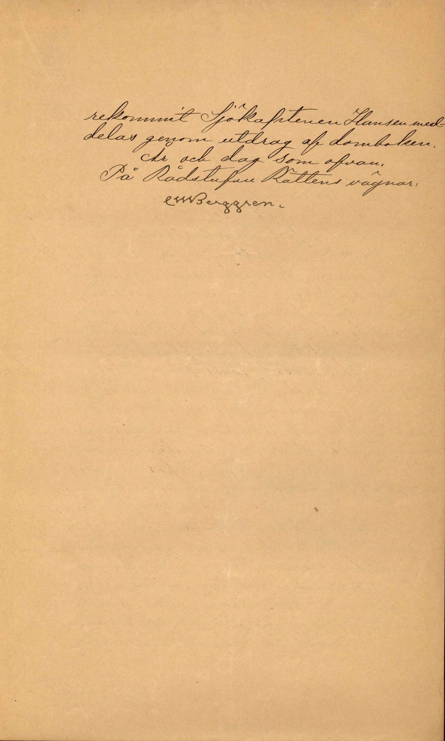 Pa 63 - Østlandske skibsassuranceforening, VEMU/A-1079/G/Ga/L0026/0009: Havaridokumenter / Rex, Resolve, Regulator, Familien, Falcon, Johanne, 1890, p. 43