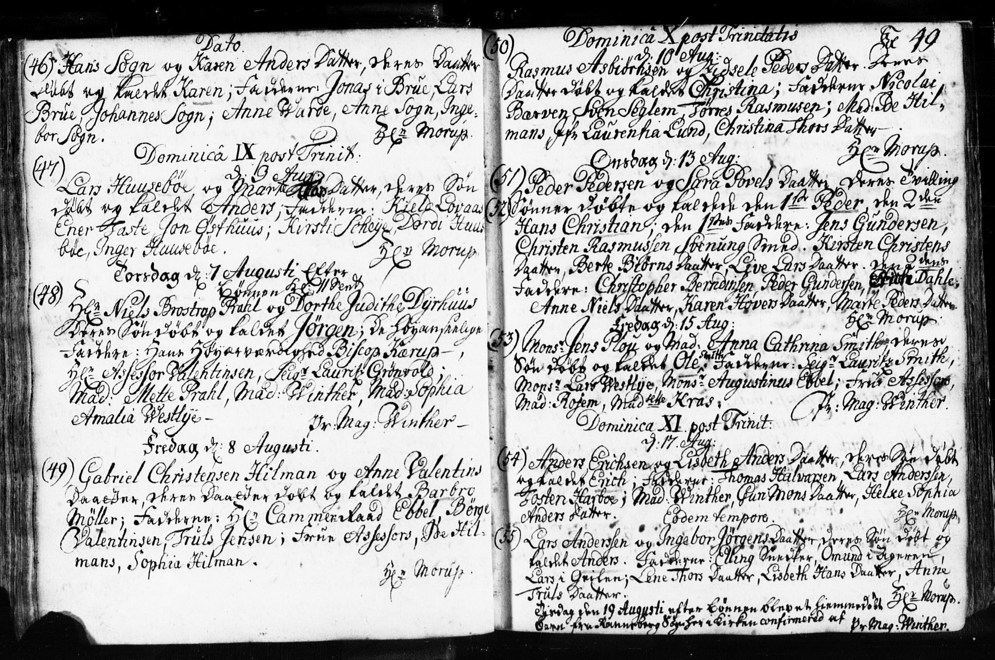 Domkirken sokneprestkontor, AV/SAST-A-101812/001/30/30BB/L0003: Parish register (copy) no. B 3, 1733-1751, p. 49