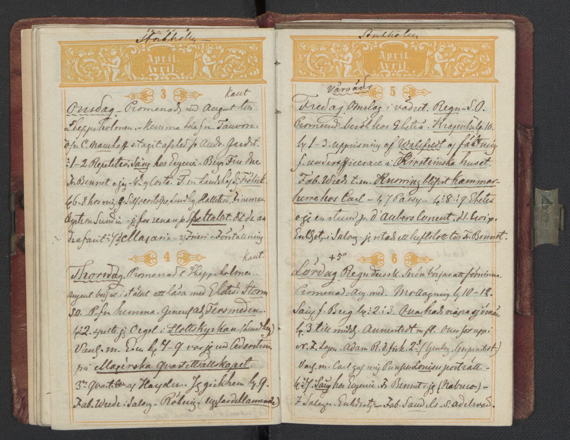 Bernadotte, AV/RA-PA-0318/F/L0001/0003: Privat materiale fra Bernadottefamilien / Dagbok, 1850, p. 31