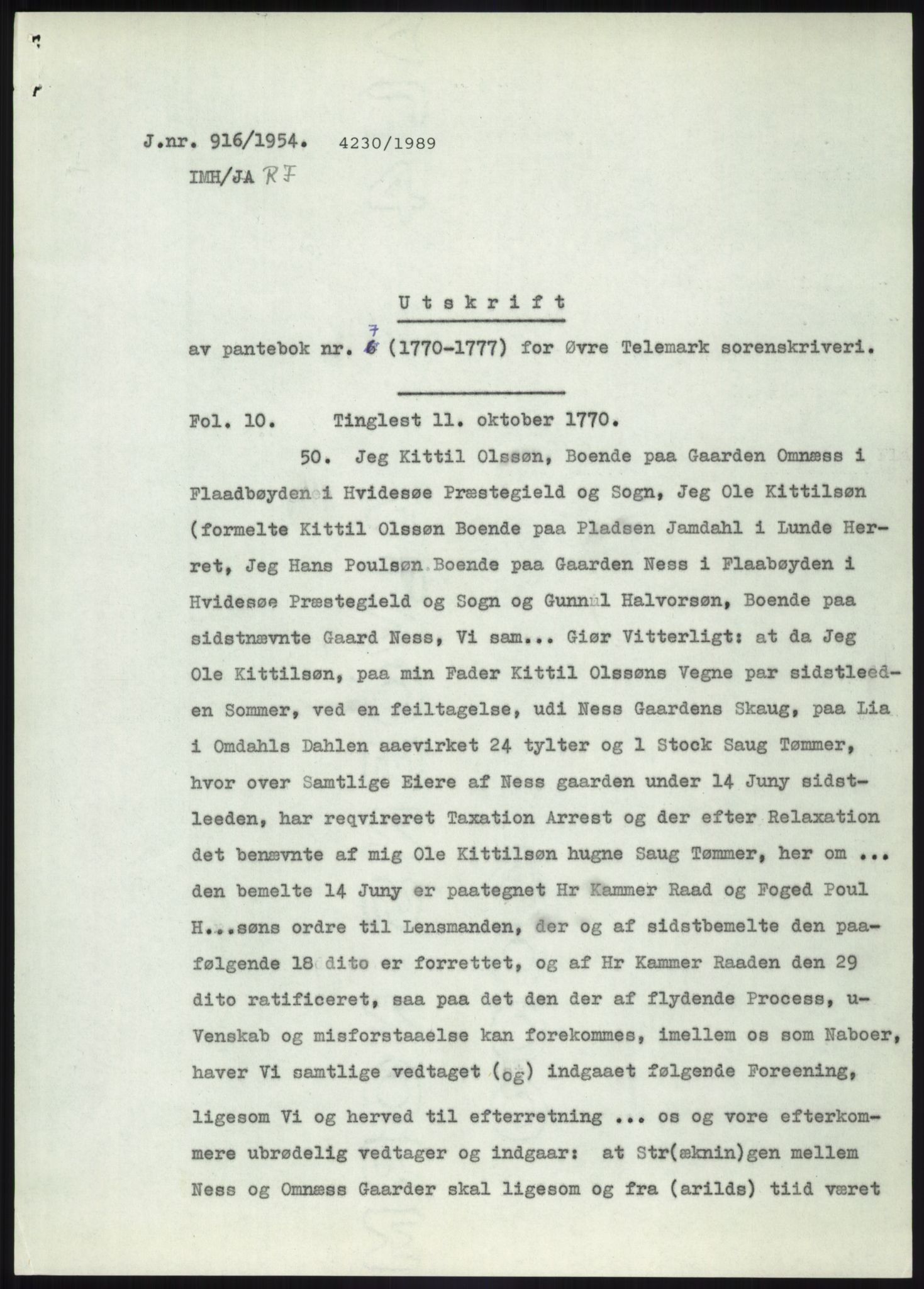 Statsarkivet i Kongsberg, SAKO/A-0001, 1944-1954, p. 483