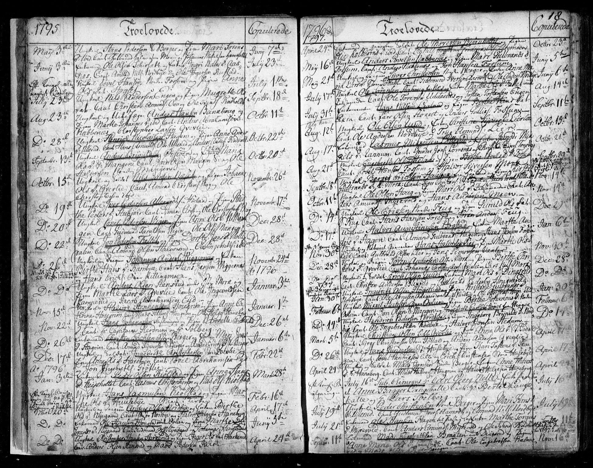 Aurskog prestekontor Kirkebøker, SAO/A-10304a/F/Fa/L0003: Parish register (official) no. I 3, 1767-1807, p. 18