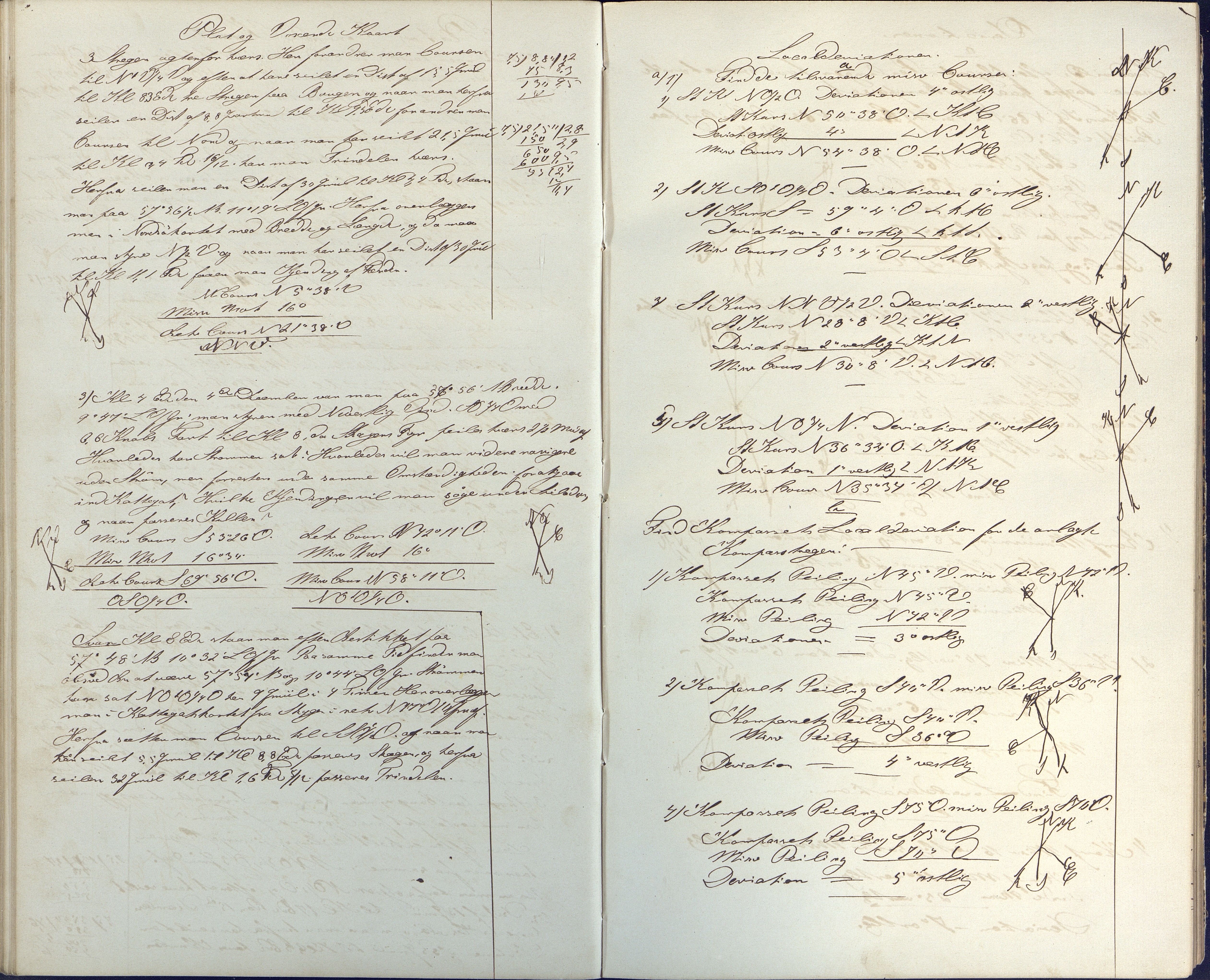 Samling av navigasjonsbøker, AAKS/PA-2806/Y/Y01/L0001/0001: Håndskrevne navigasjonsbøker / Navigationskrivebog tilhørende Anders Dedekam, Arendal, 1863