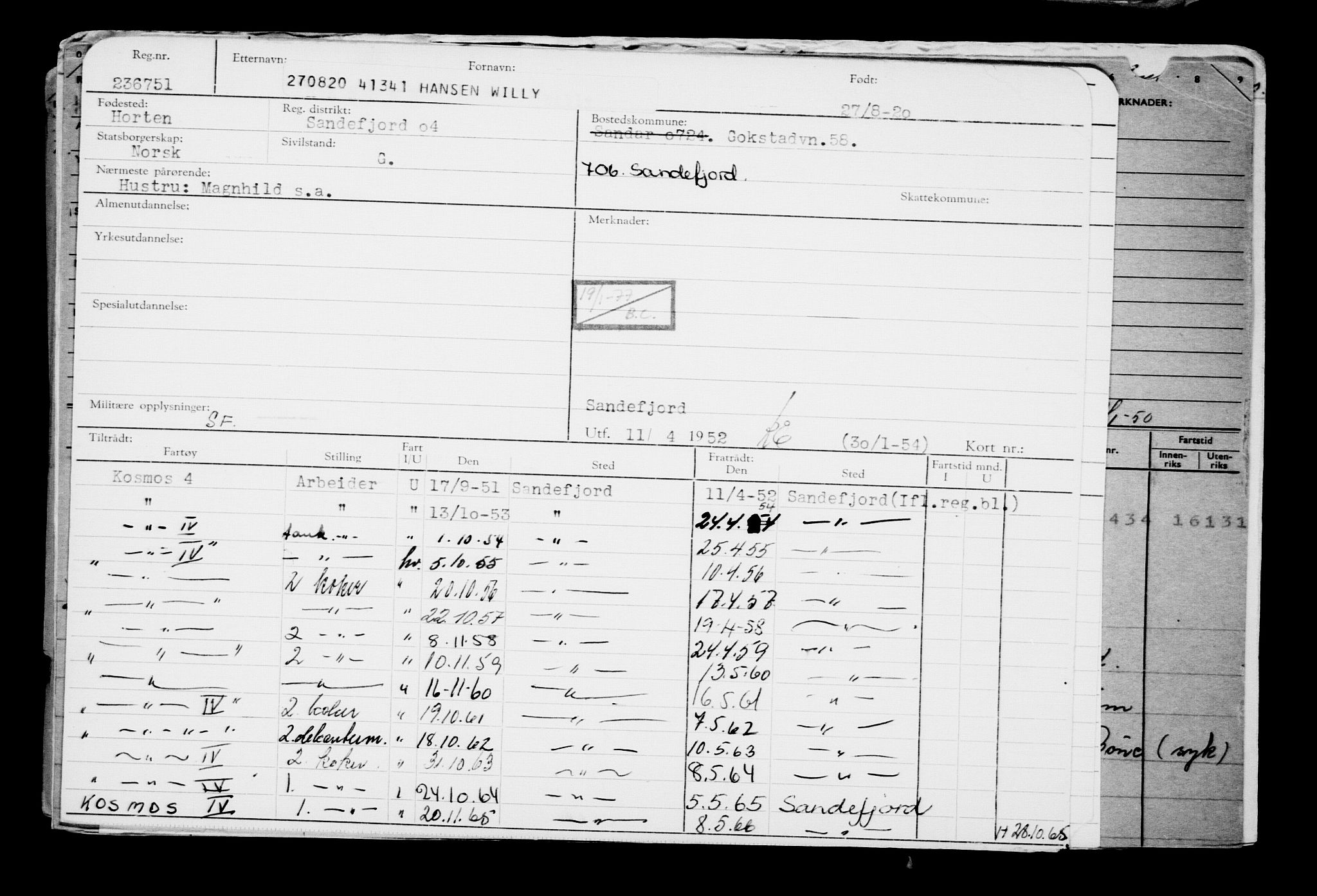 Direktoratet for sjømenn, AV/RA-S-3545/G/Gb/L0184: Hovedkort, 1920, p. 654