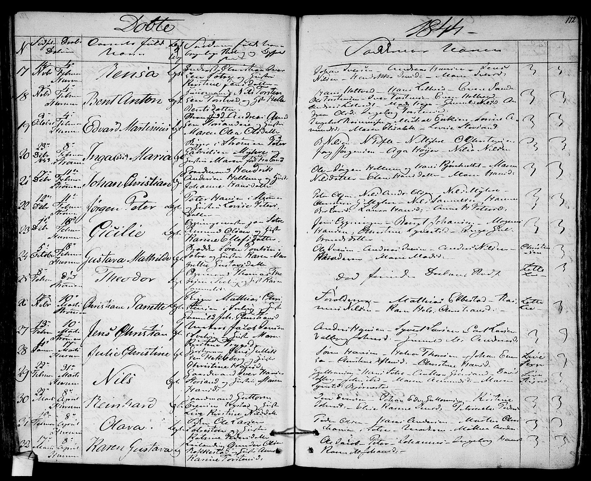 Hurum kirkebøker, AV/SAKO-A-229/F/Fa/L0010: Parish register (official) no. 10, 1827-1846, p. 172