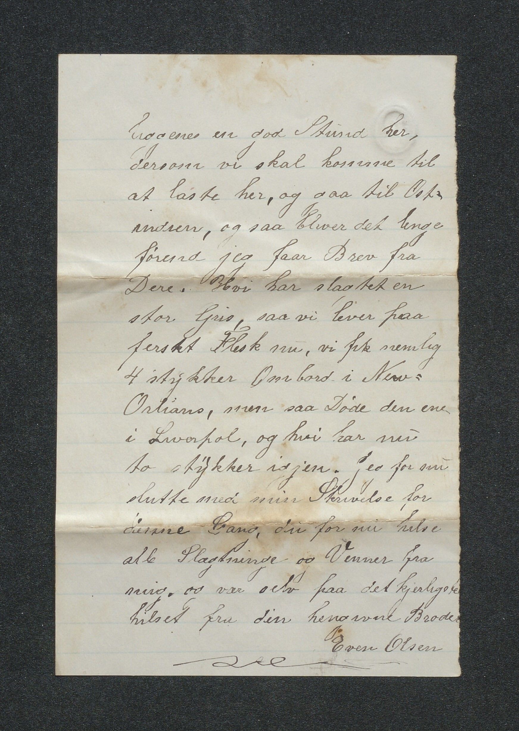 Randi Olsen Skjulestads brevsamling, AAKS/PA-2585/K/K01/L0001: Brev, 1873-1887