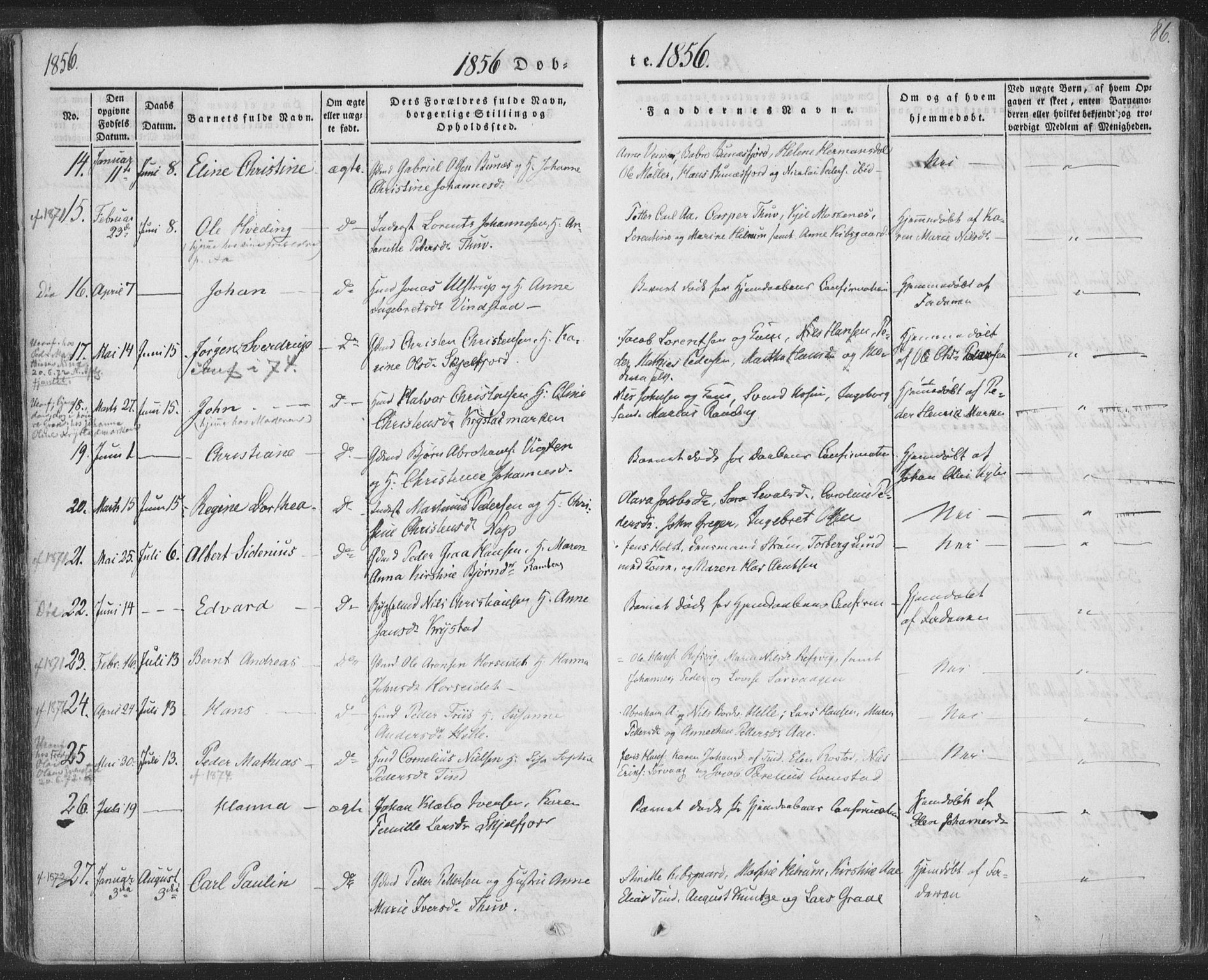 Ministerialprotokoller, klokkerbøker og fødselsregistre - Nordland, AV/SAT-A-1459/885/L1202: Parish register (official) no. 885A03, 1838-1859, p. 86