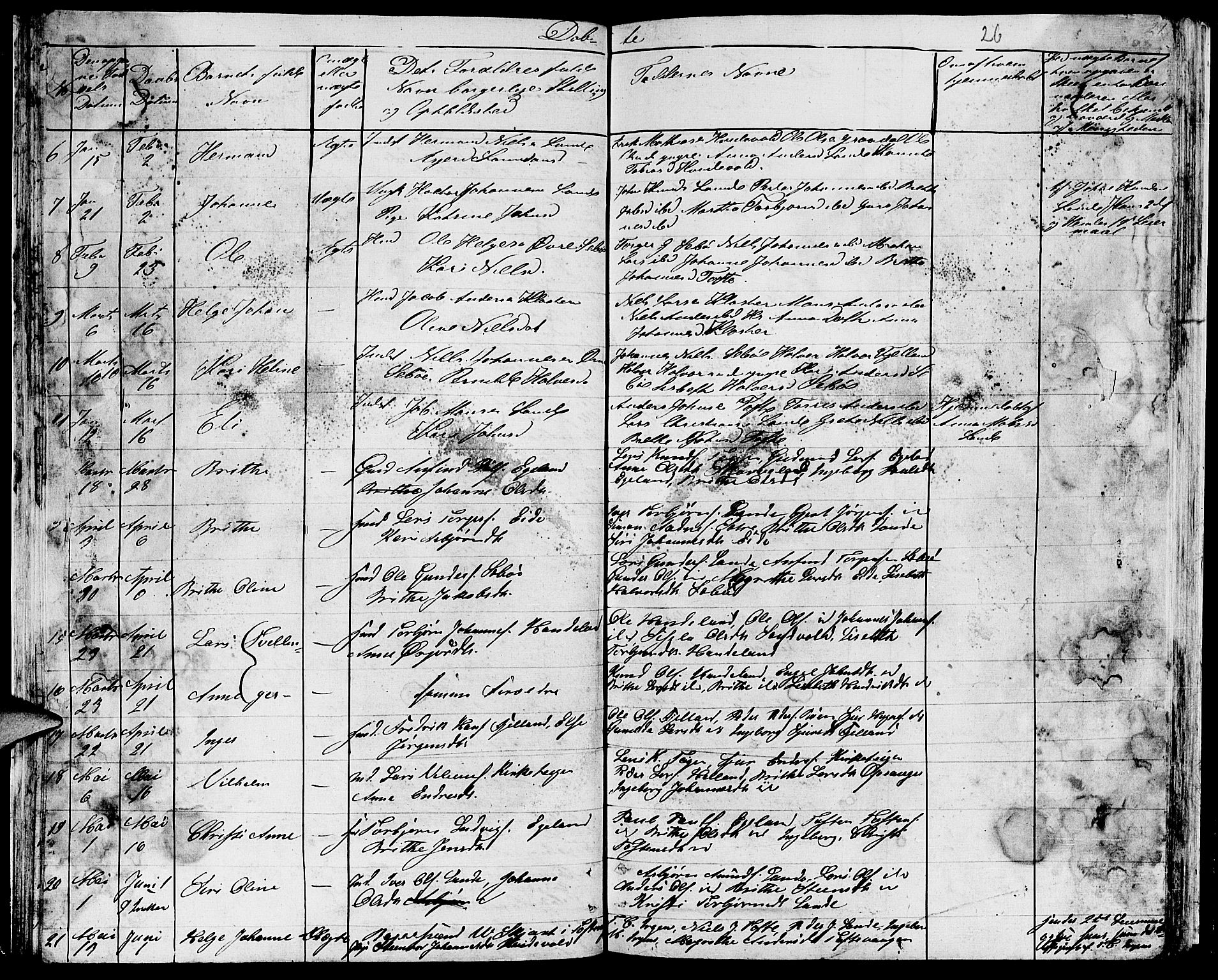 Fjelberg sokneprestembete, SAB/A-75201/H/Hab: Parish register (copy) no. B 2, 1854-1868, p. 26