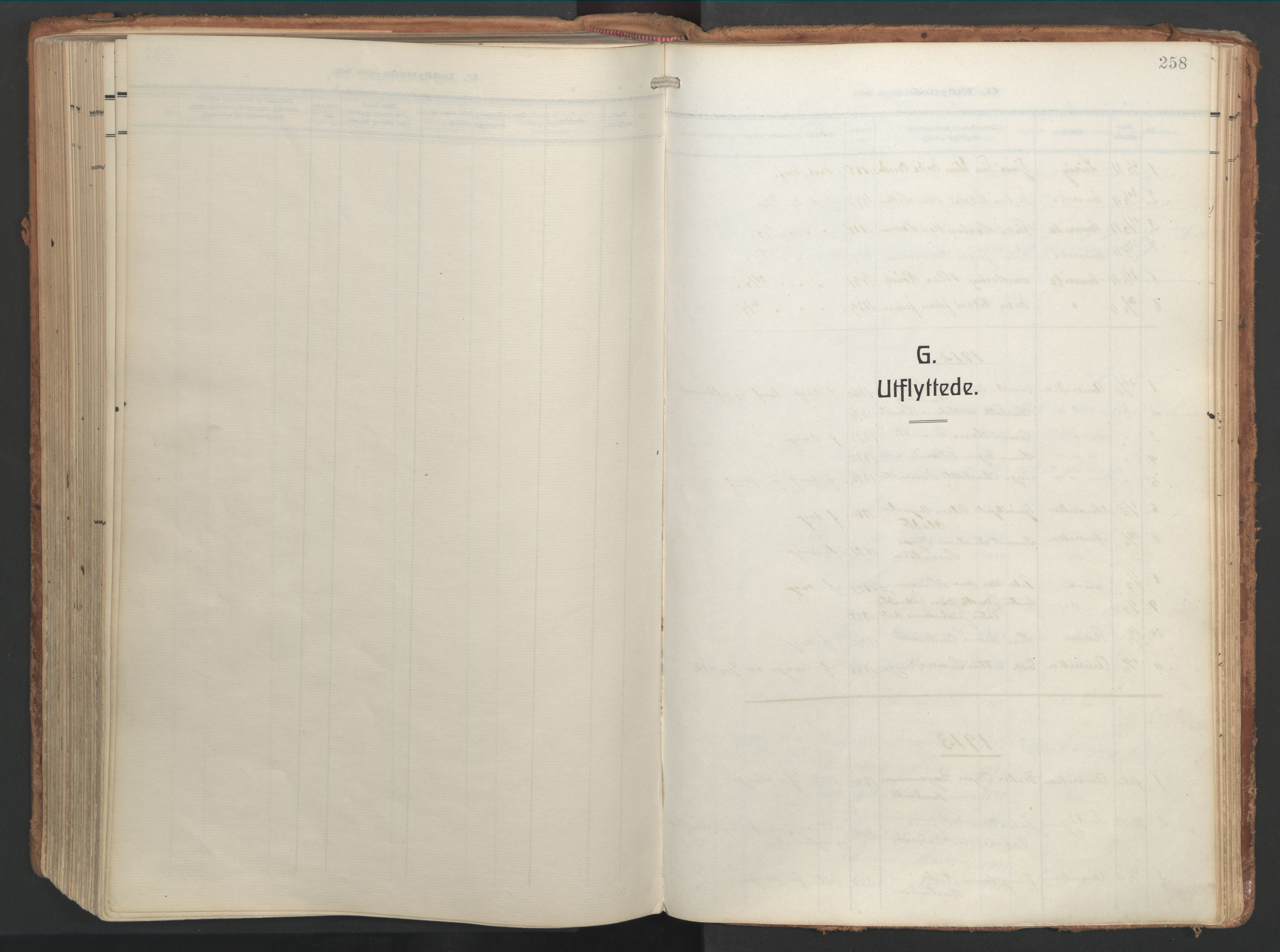 Ministerialprotokoller, klokkerbøker og fødselsregistre - Nordland, AV/SAT-A-1459/841/L0614: Parish register (official) no. 841A17, 1911-1925, p. 258