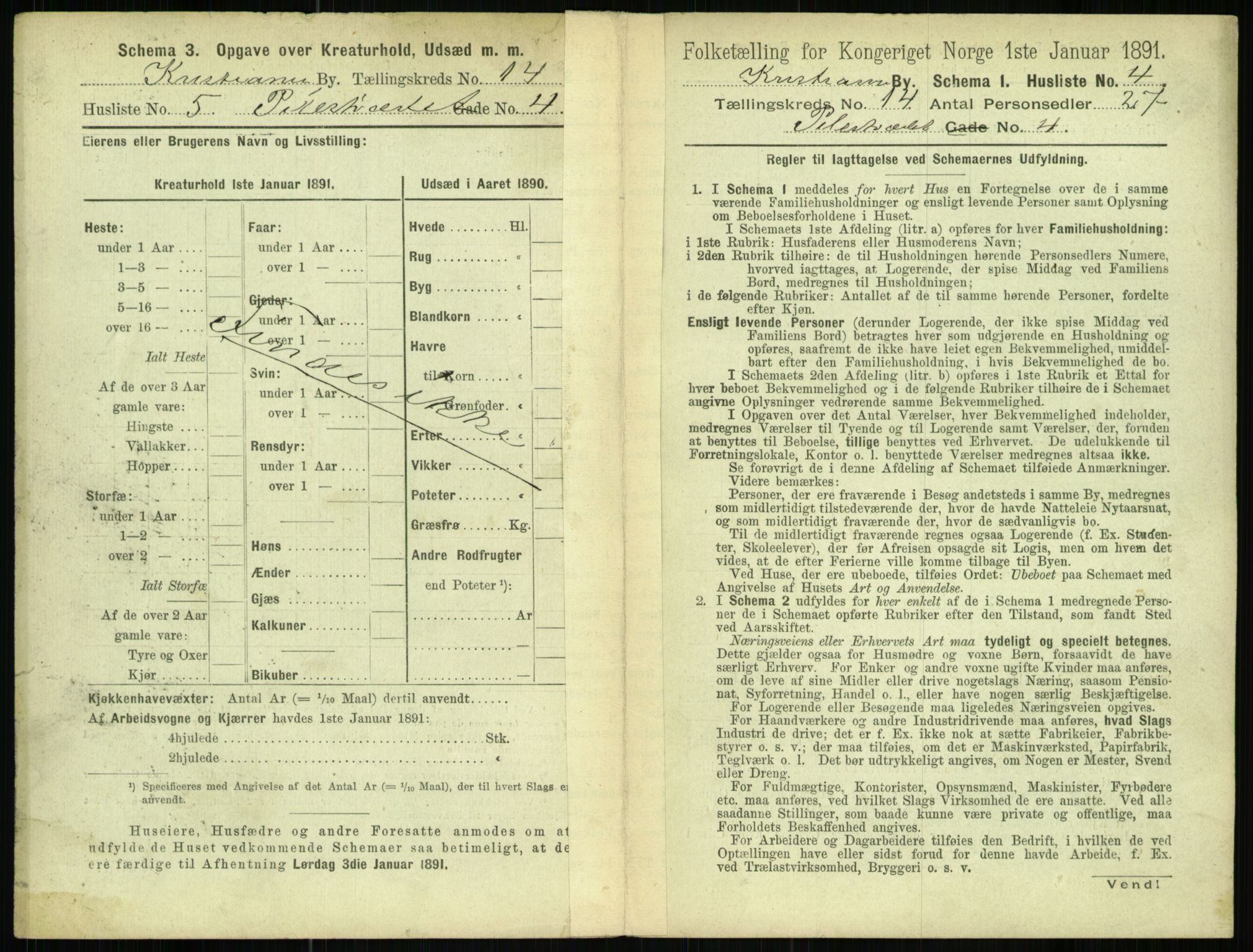 RA, 1891 census for 0301 Kristiania, 1891, p. 6683