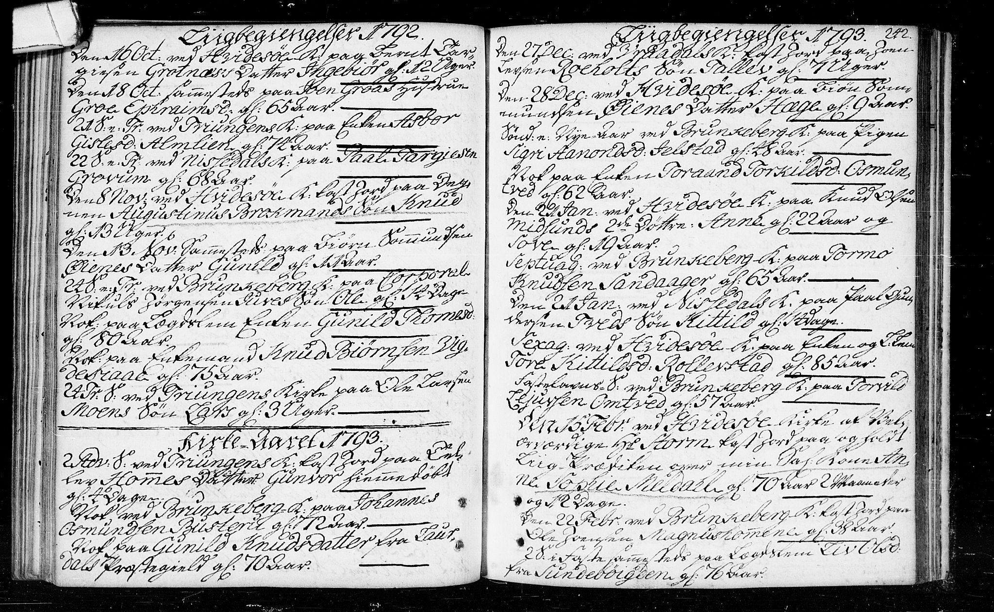Kviteseid kirkebøker, SAKO/A-276/F/Fa/L0003: Parish register (official) no. I 3, 1787-1799, p. 242