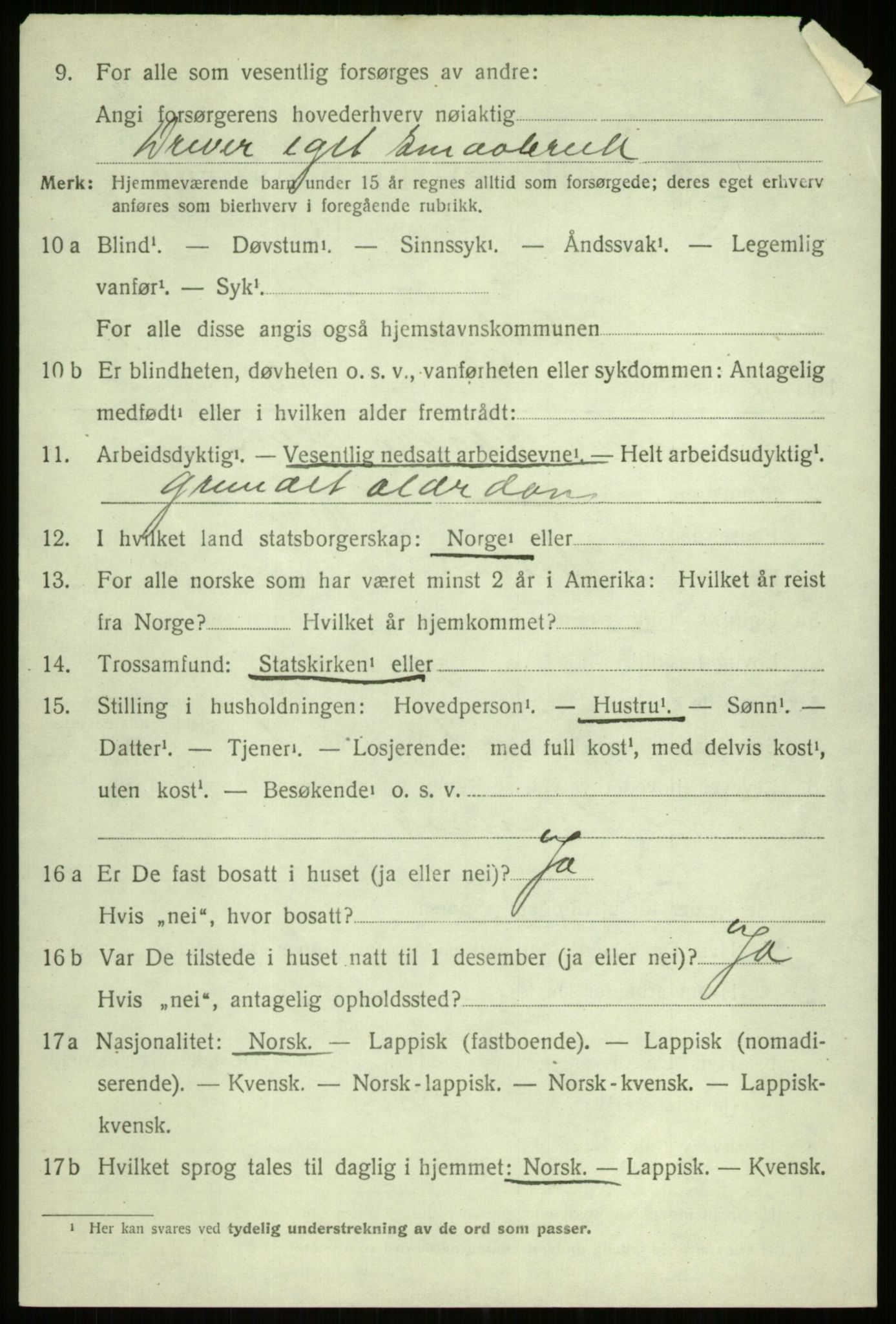 SATØ, 1920 census for Ibestad, 1920, p. 6380