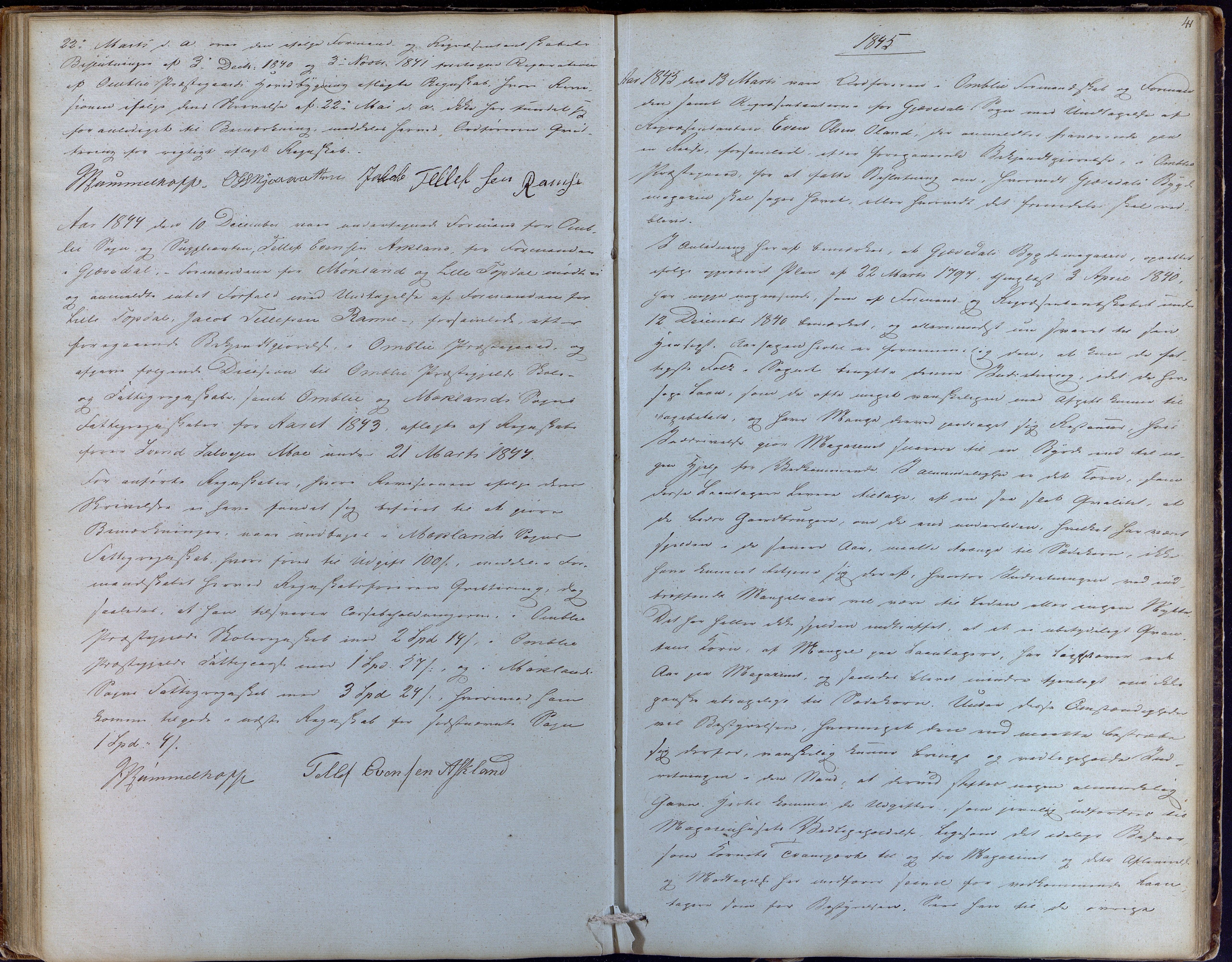 Åmli kommune før 1985, AAKS/KA0929-PK/01/01a/L0001: Møtebok, 1837-1854, p. 41