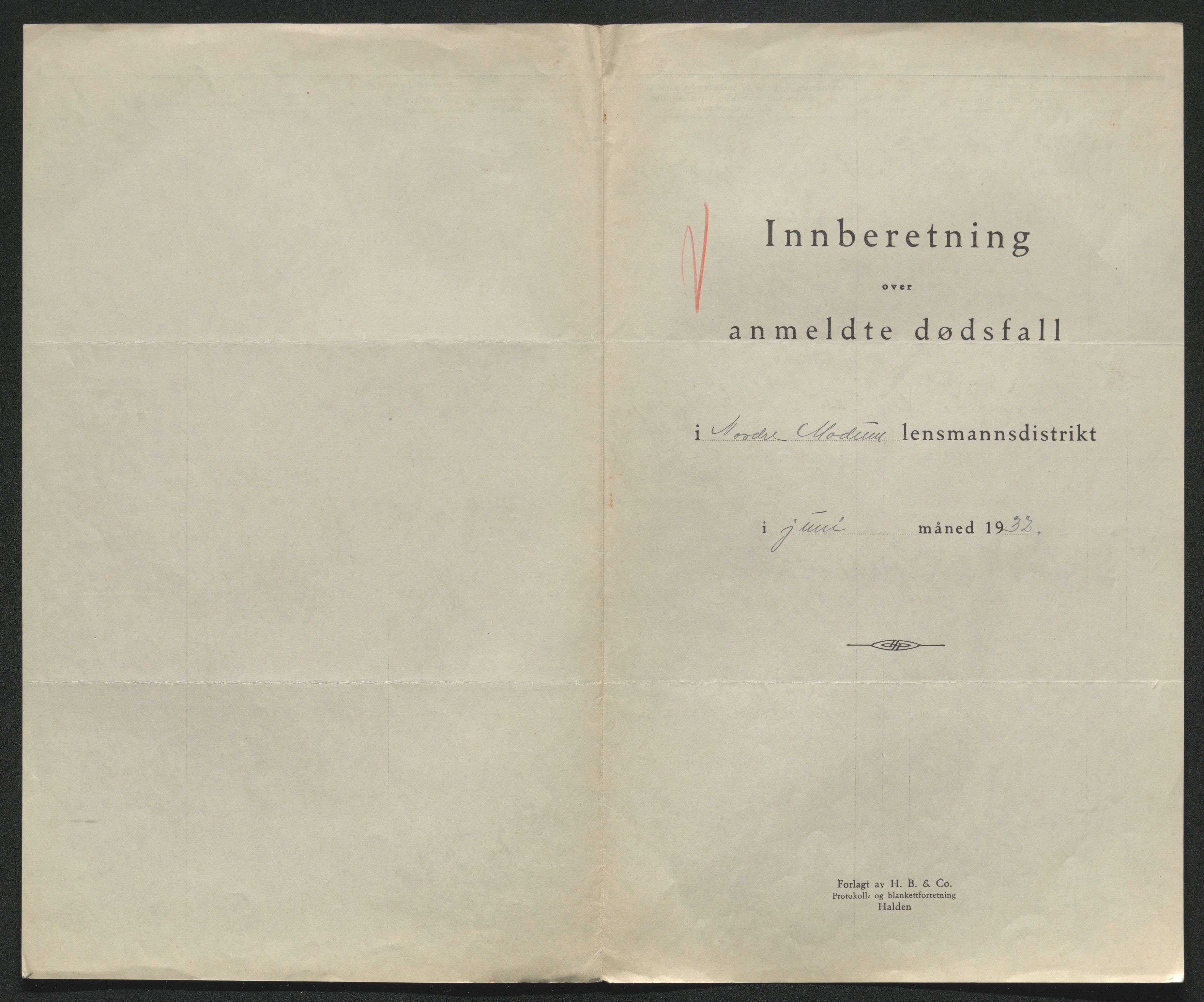 Eiker, Modum og Sigdal sorenskriveri, AV/SAKO-A-123/H/Ha/Hab/L0047: Dødsfallsmeldinger, 1932, p. 325