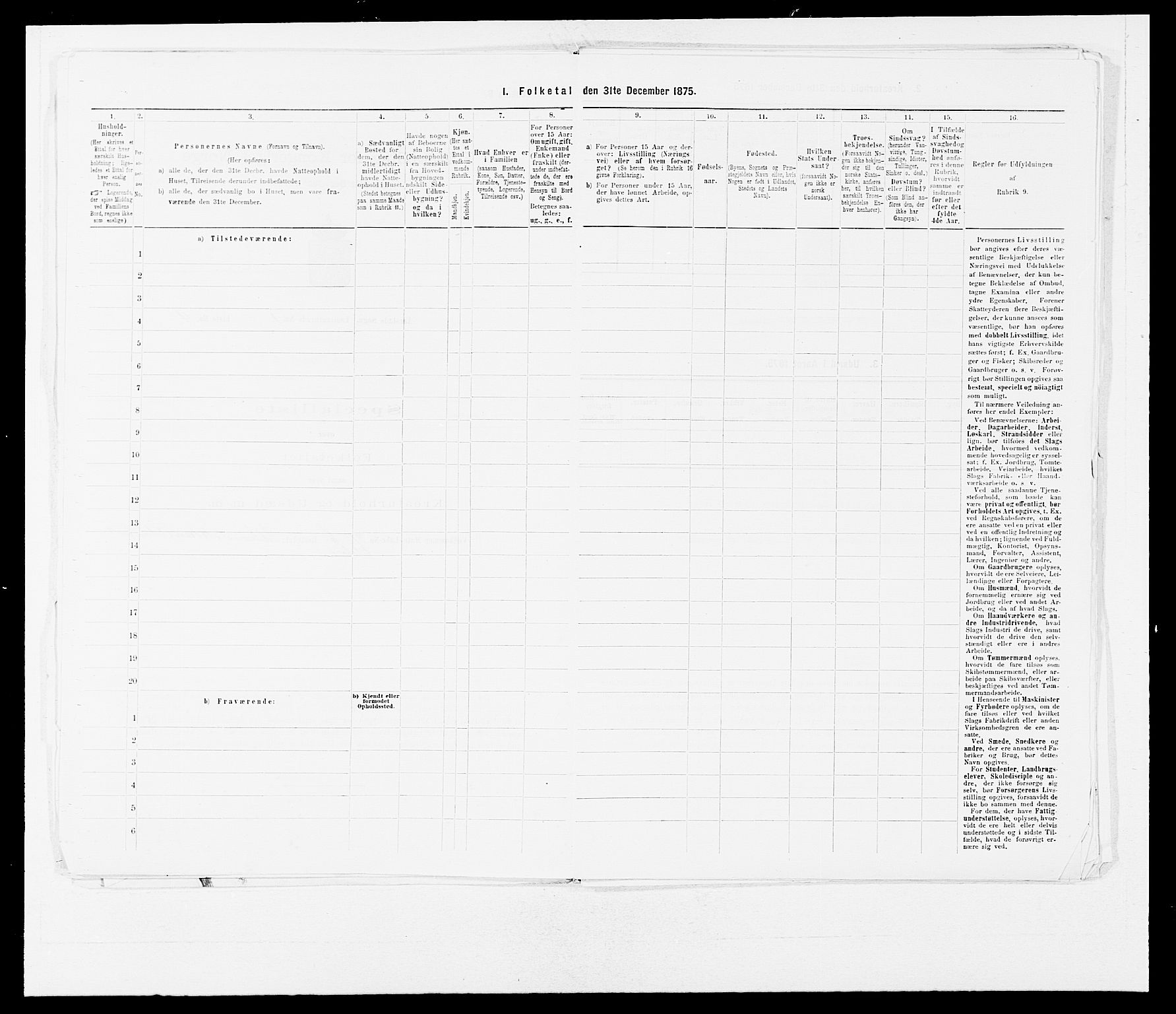 SAB, 1875 census for 1280P Årstad, 1875, p. 18