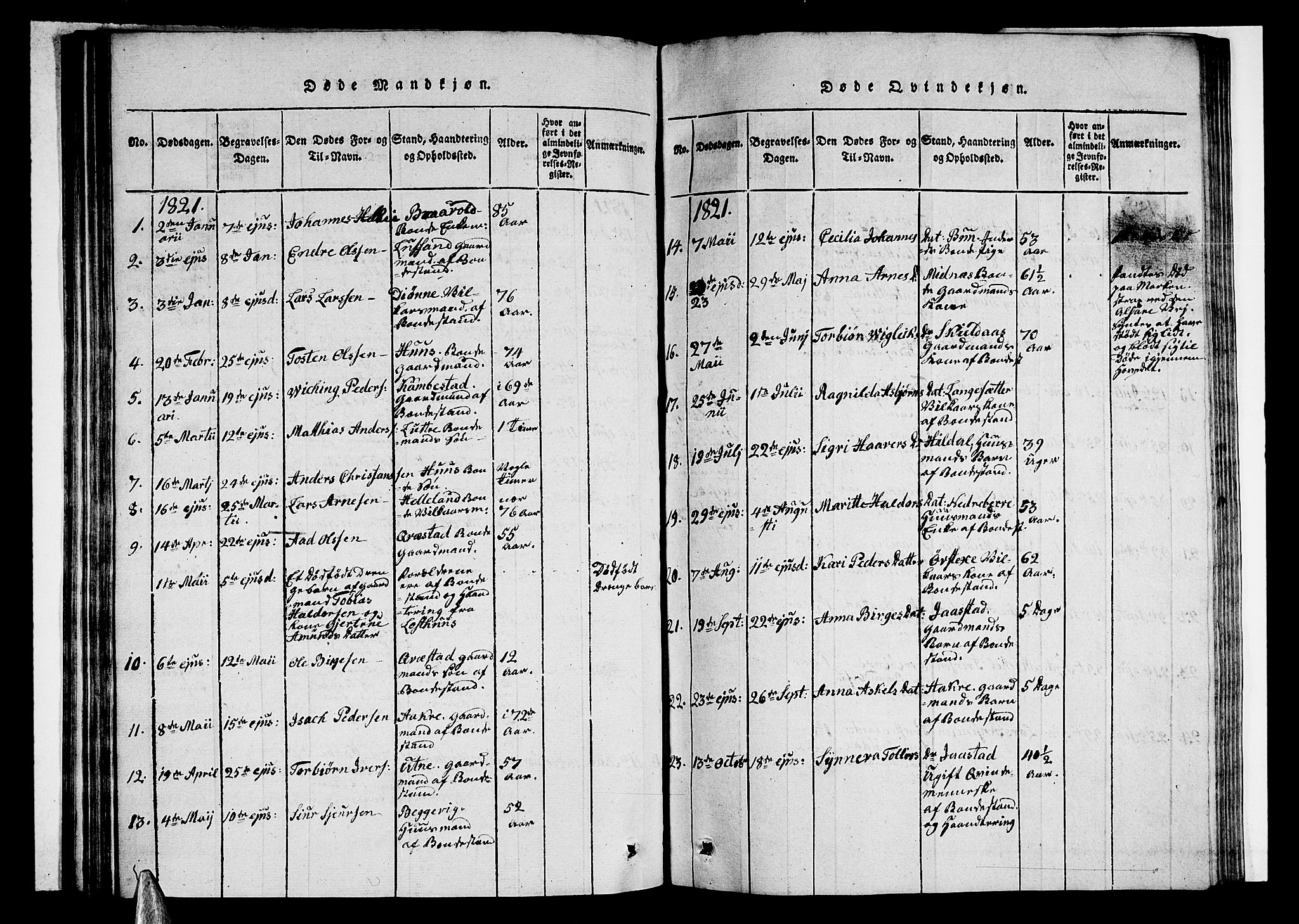 Ullensvang sokneprestembete, AV/SAB-A-78701/H/Haa: Parish register (official) no. A 9, 1819-1826