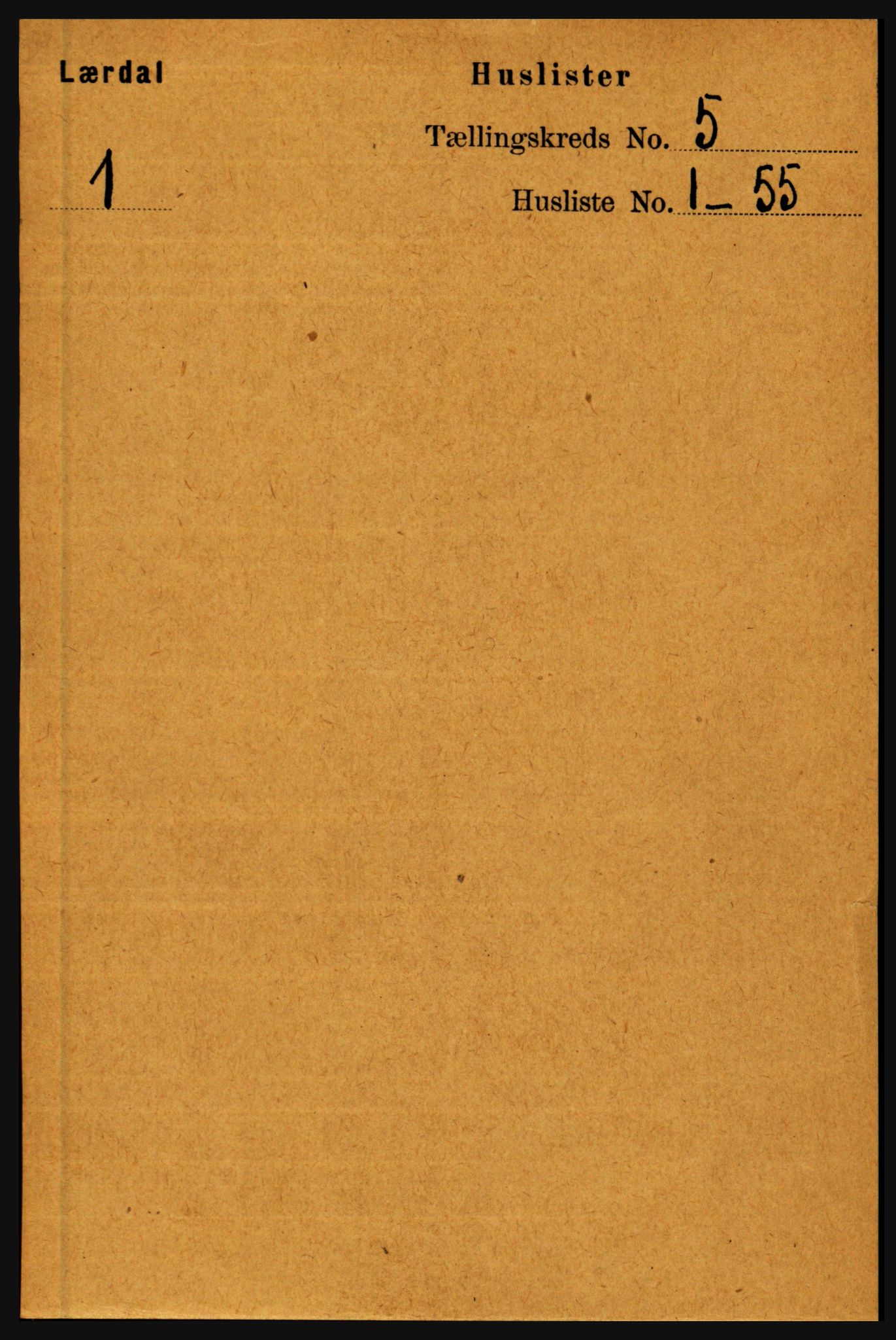 RA, 1891 census for 1422 Lærdal, 1891, p. 23