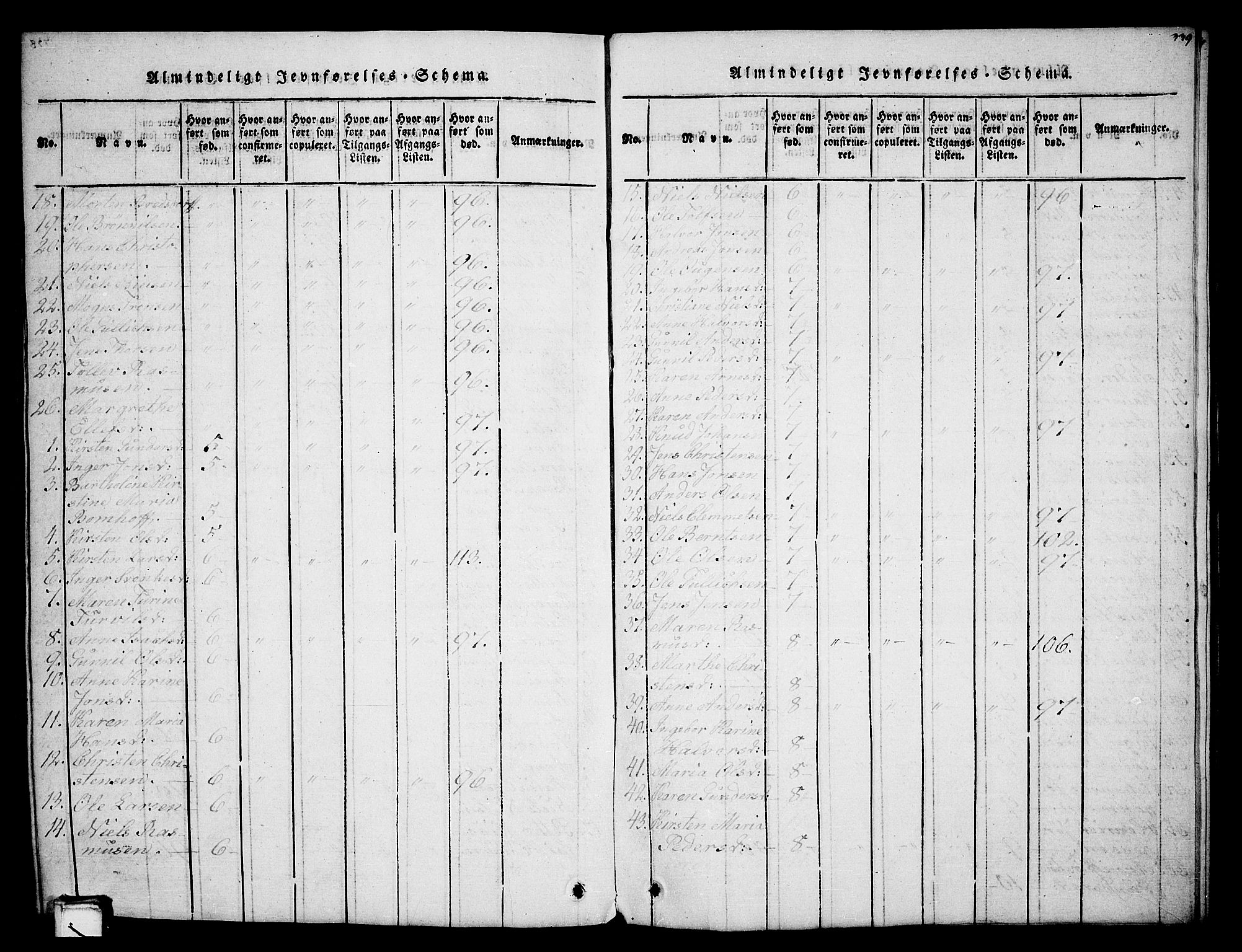 Holla kirkebøker, AV/SAKO-A-272/G/Ga/L0001: Parish register (copy) no. I 1, 1814-1830, p. 339