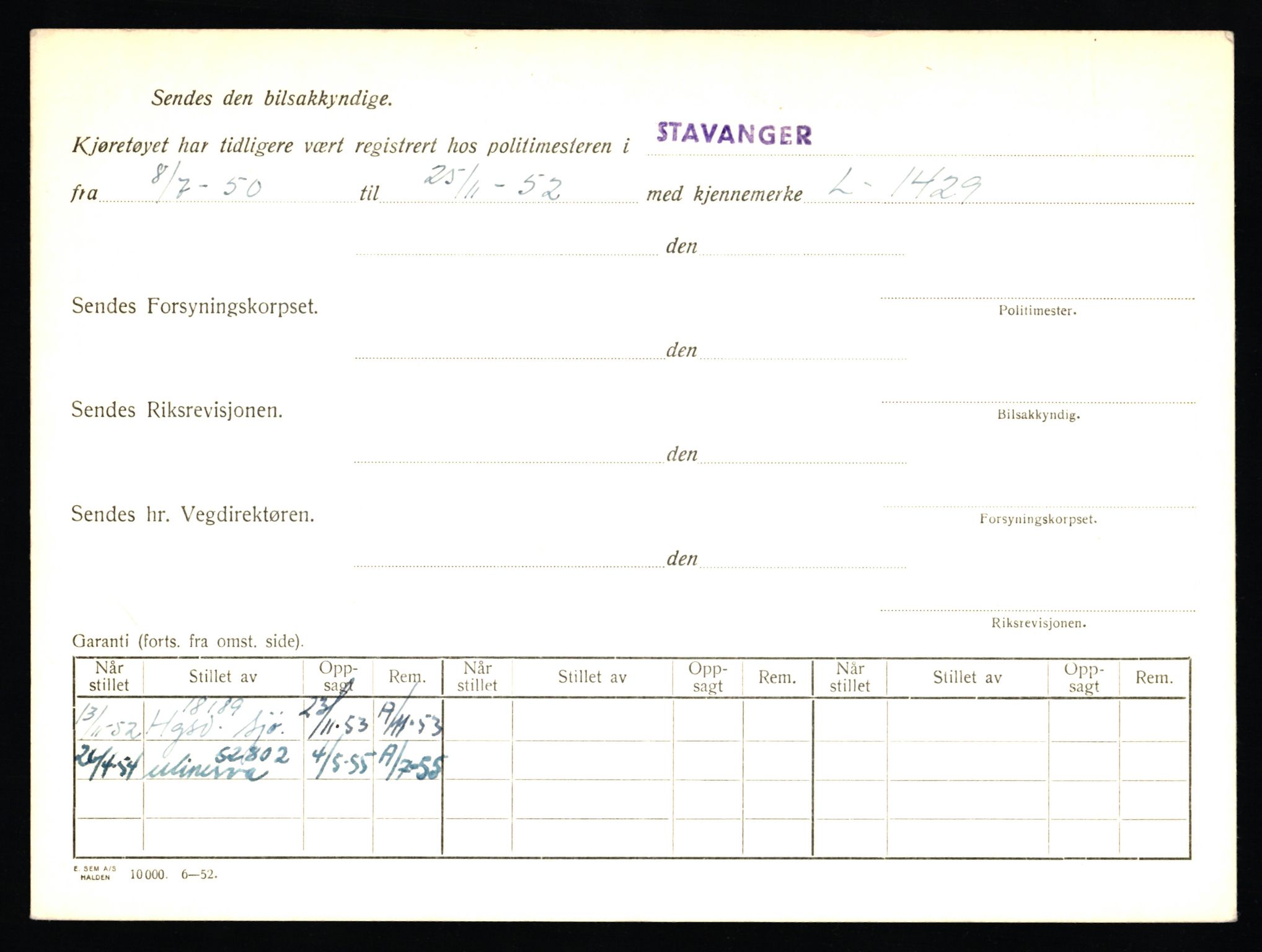 Stavanger trafikkstasjon, AV/SAST-A-101942/0/F/L0045: L-27000 - L-27799, 1930-1971, p. 428