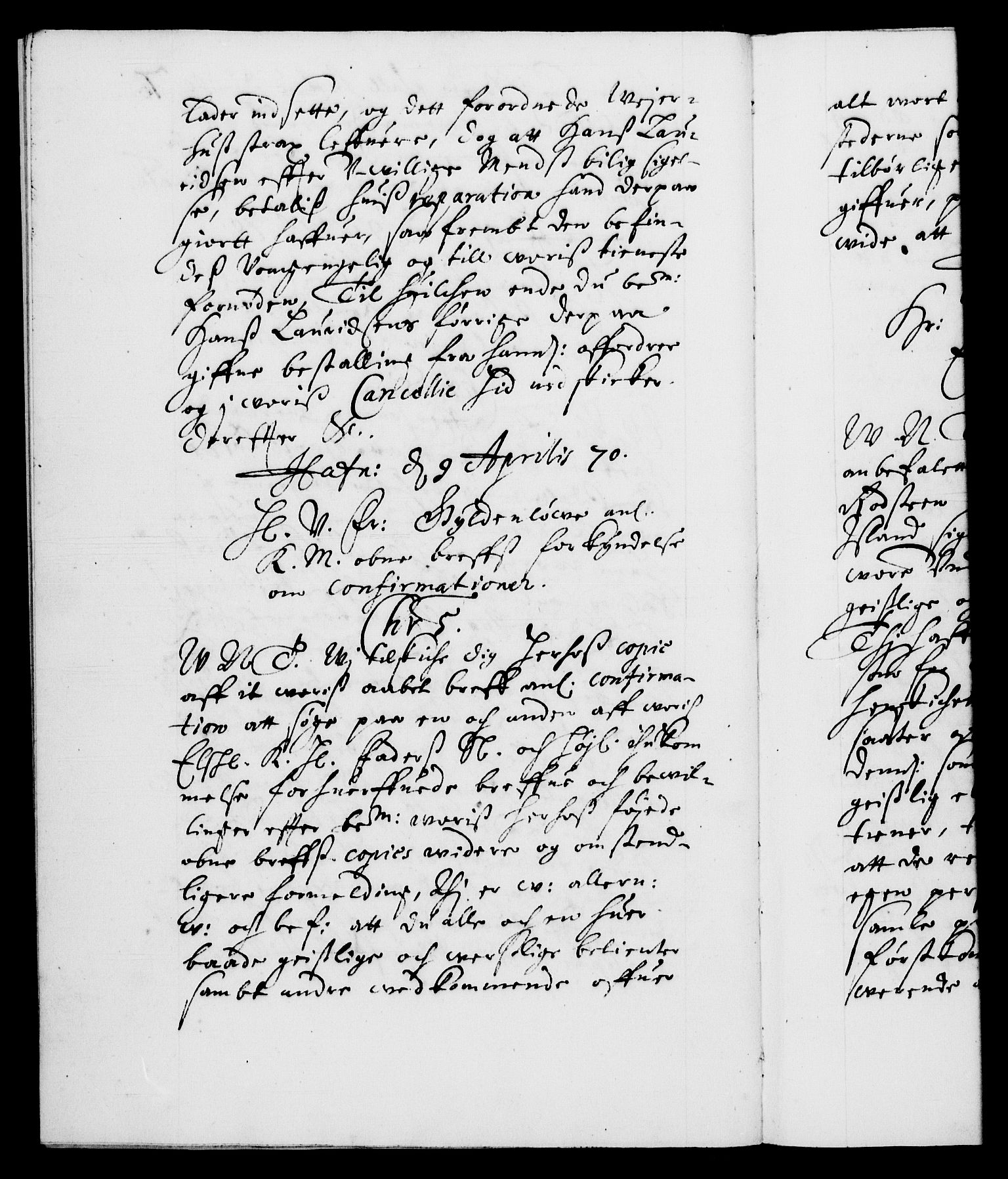 Danske Kanselli 1572-1799, AV/RA-EA-3023/F/Fc/Fca/Fcab/L0012: Norske tegnelser (mikrofilm), 1670-1683, p. 7b
