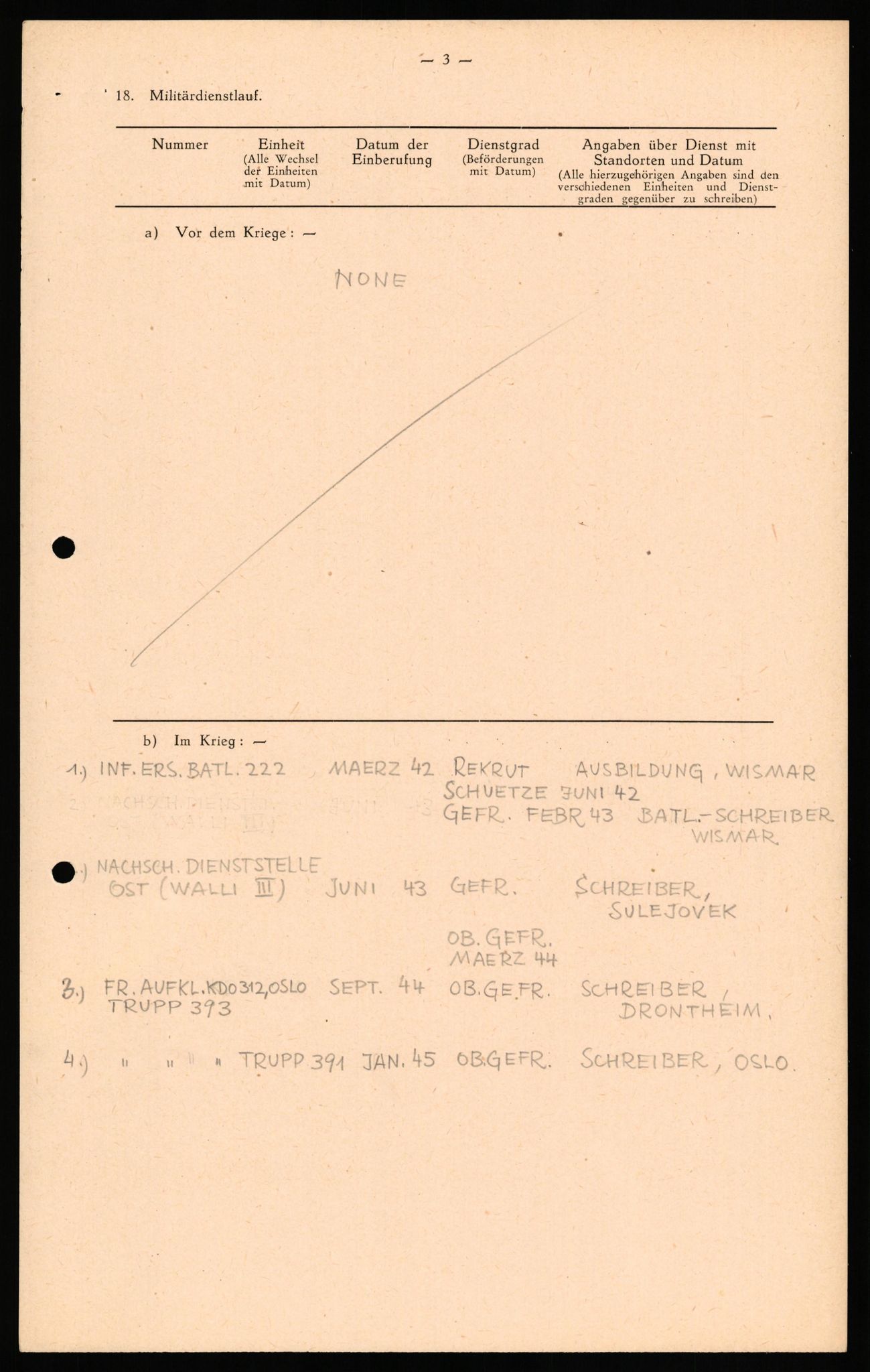 Forsvaret, Forsvarets overkommando II, AV/RA-RAFA-3915/D/Db/L0034: CI Questionaires. Tyske okkupasjonsstyrker i Norge. Tyskere., 1945-1946, p. 154