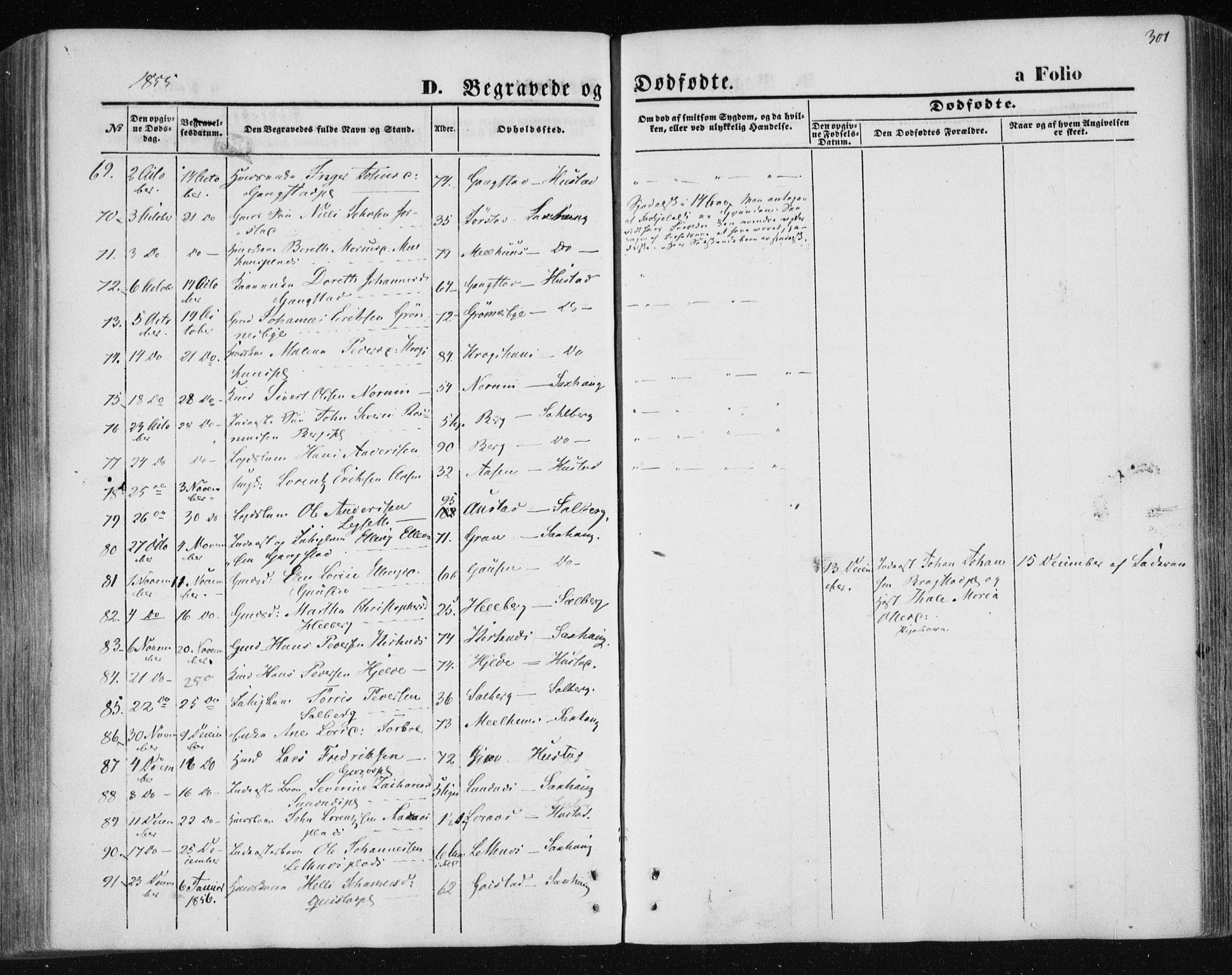 Ministerialprotokoller, klokkerbøker og fødselsregistre - Nord-Trøndelag, SAT/A-1458/730/L0283: Parish register (official) no. 730A08, 1855-1865, p. 301