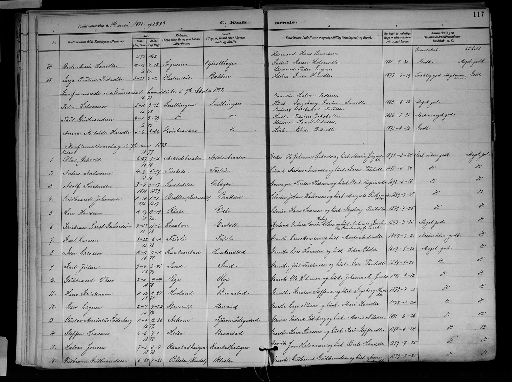 Jevnaker prestekontor, SAH/PREST-116/H/Ha/Haa/L0010: Parish register (official) no. 10, 1891-1906, p. 117