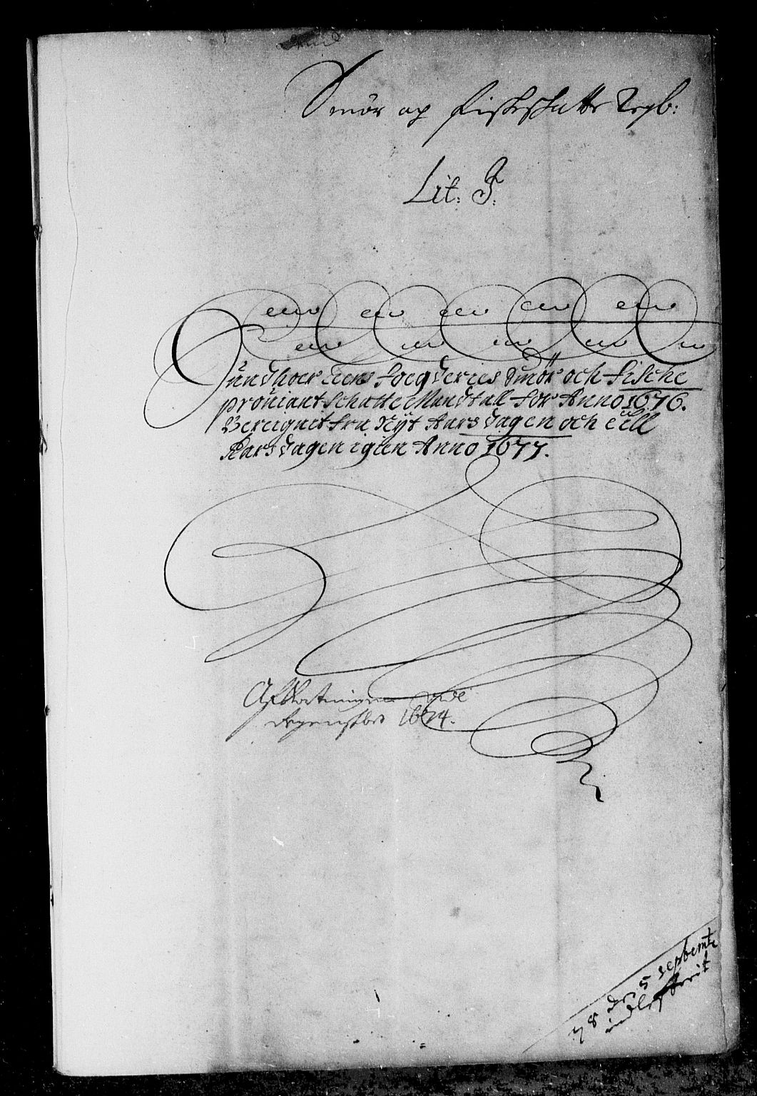 Rentekammeret inntil 1814, Reviderte regnskaper, Stiftamtstueregnskaper, Bergen stiftamt, AV/RA-EA-6043/R/Rc/L0046: Bergen stiftamt, 1676